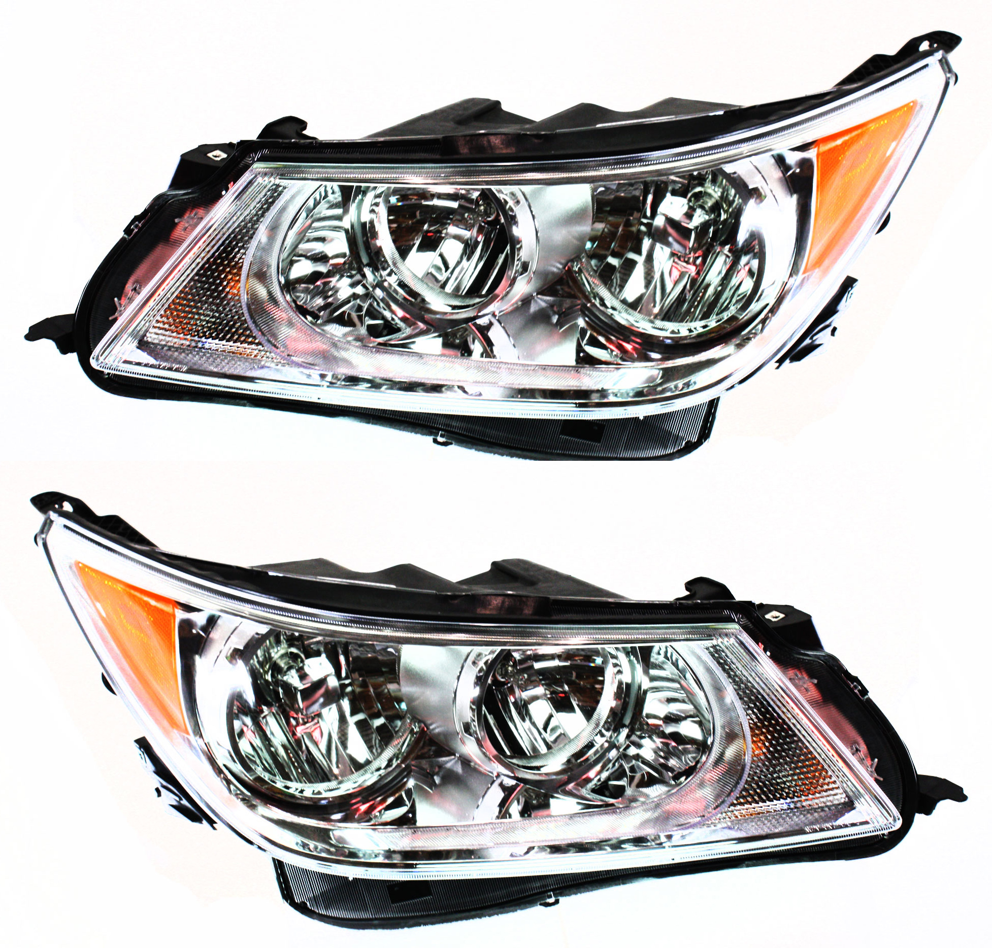 AM ALLURE 10-10 LACROSSE 10-13 HEAD LAMP RH AND LH Assembly Halogen w turn signal light w wiring harness w o HID Option CAPA SKU SET REPB100129Q Partslink GM2503335C GM2502335C OEM 20941382-20941383
