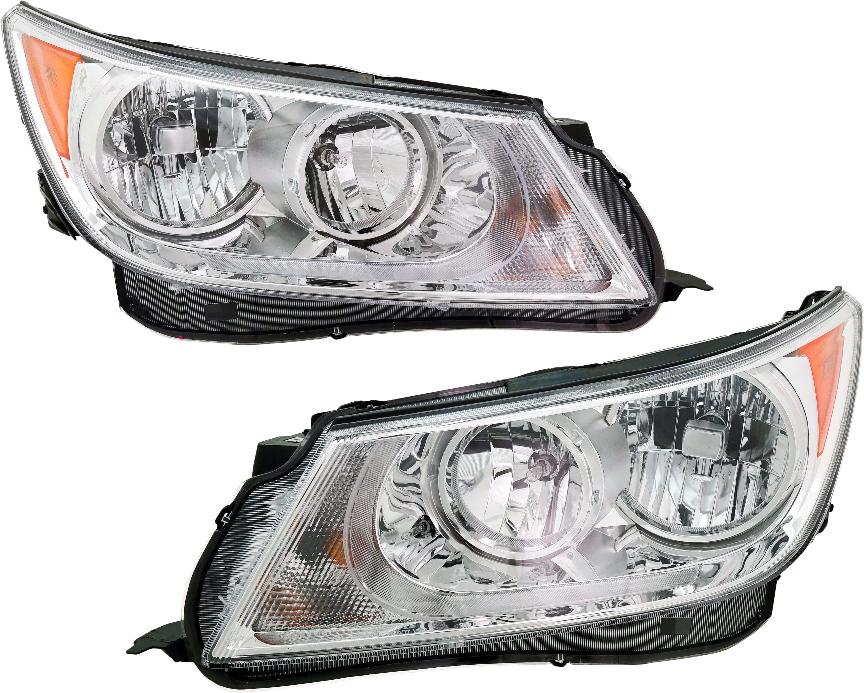 AM ALLURE 10-10 LACROSSE 10-13 HEAD LAMP RH AND LH Assembly Halogen w turn signal light w wiring harness w o HID Option SKU SET REPB100129 Partslink GM2503335 GM2502335 OEM 20941382-20941383