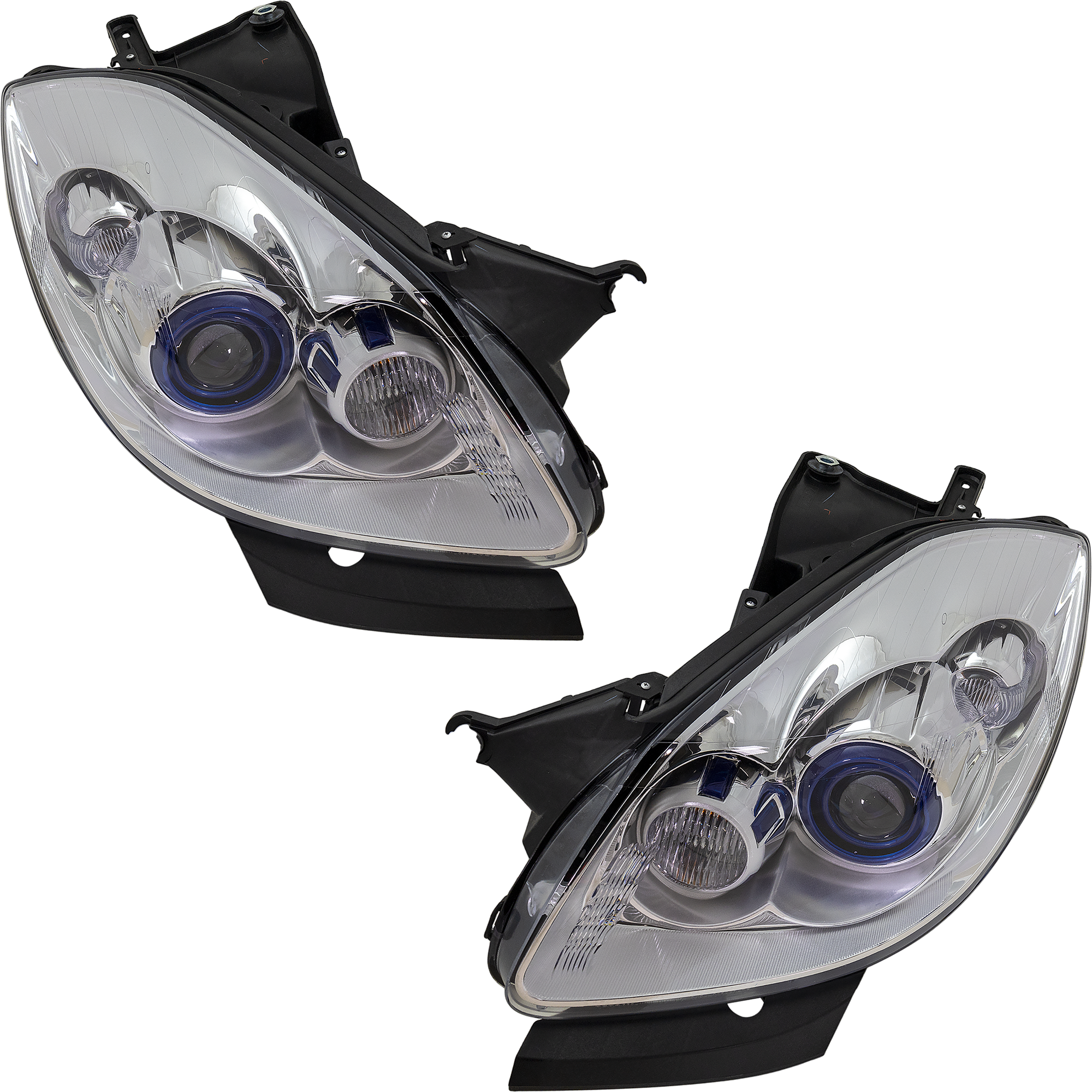 AM ENCLAVE 08-12 HEAD LAMP RH AND LH Assembly Halogen w o Adaptive Frontlighting System SKU SET REPB100137 Partslink GM2503311 GM2502311 OEM 19351935-22777955