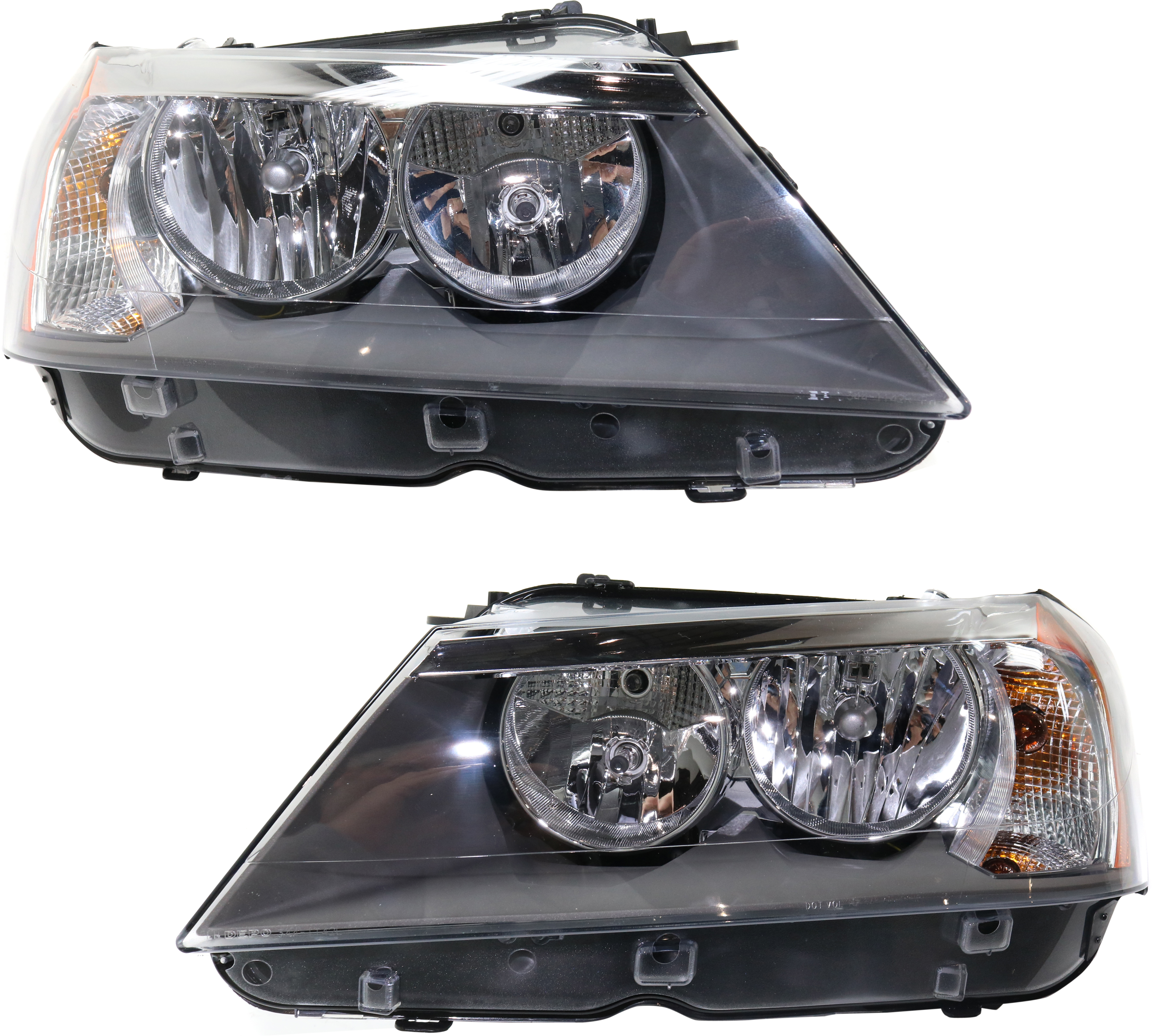 AM X3-11-14 HEAD LAMP RH AND LH Assembly Halogen CAPA SKU SET REPB100179Q Partslink BM2503170C BM2502170C OEM 63117222026-63117222025