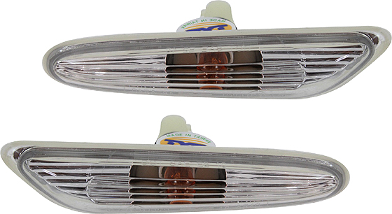 AM 5 SERIES 04-10 FRONT SIDE MARKER LAMP RH AND LH Assembly Sedan Wagon SKU SET REPB104501 Partslink BM2571121 BM2570121 OEM 63137165742-63137165741