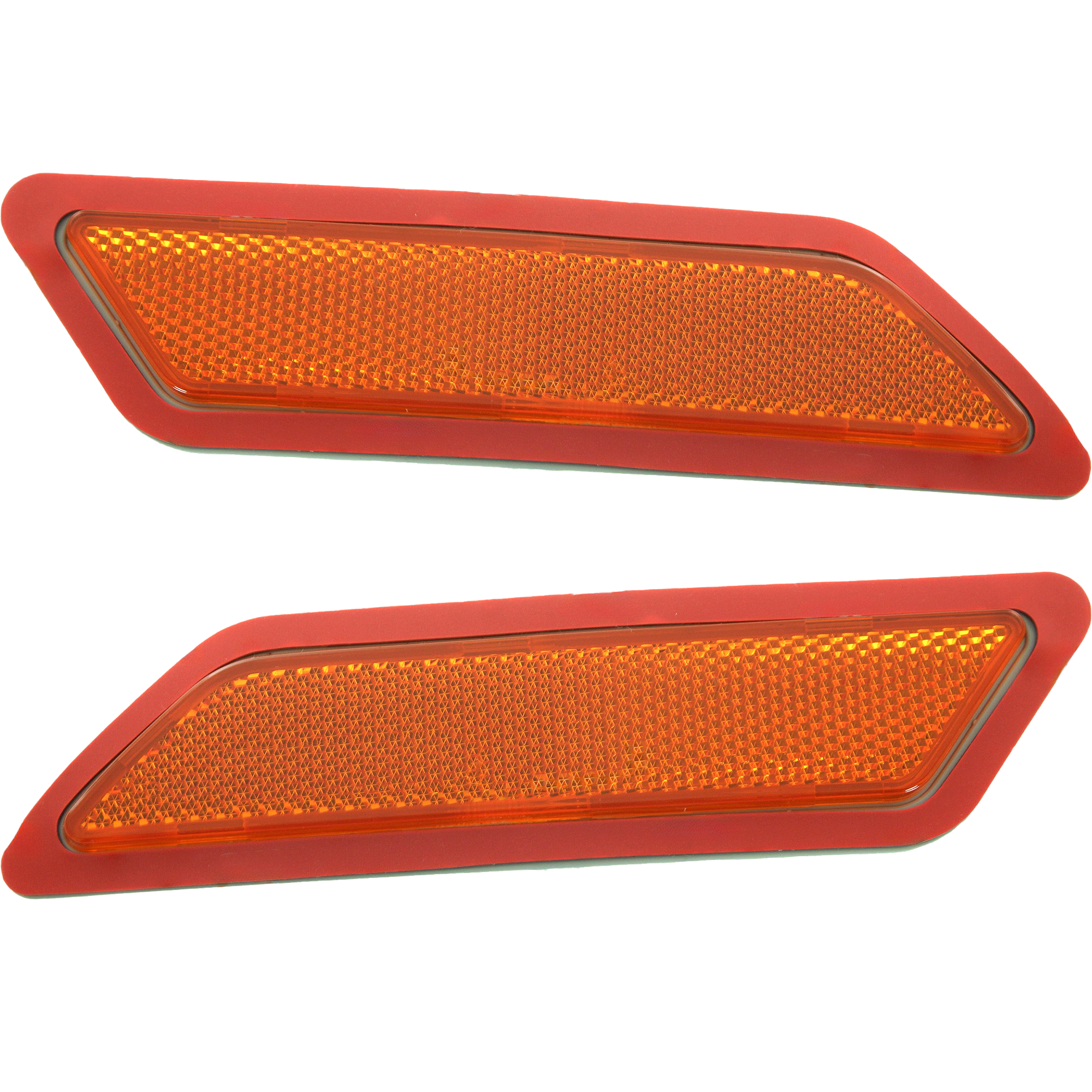 AM 3 SERIES 12-15 FRONT BUMPER REFLECTOR RH and LH Sedan SKU SET REPB104511 Partslink BM2555102 BM2554102 OEM 63147274522-63147274521