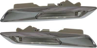 AM 5 SERIES GT 10-17 FRONT SIDE MARKER LAMP RH AND LH Assembly Side Repeater w o Parking Assist SKU SET REPB104513 Partslink BM2571122 BM2570122 OEM 63137199634-63137199633