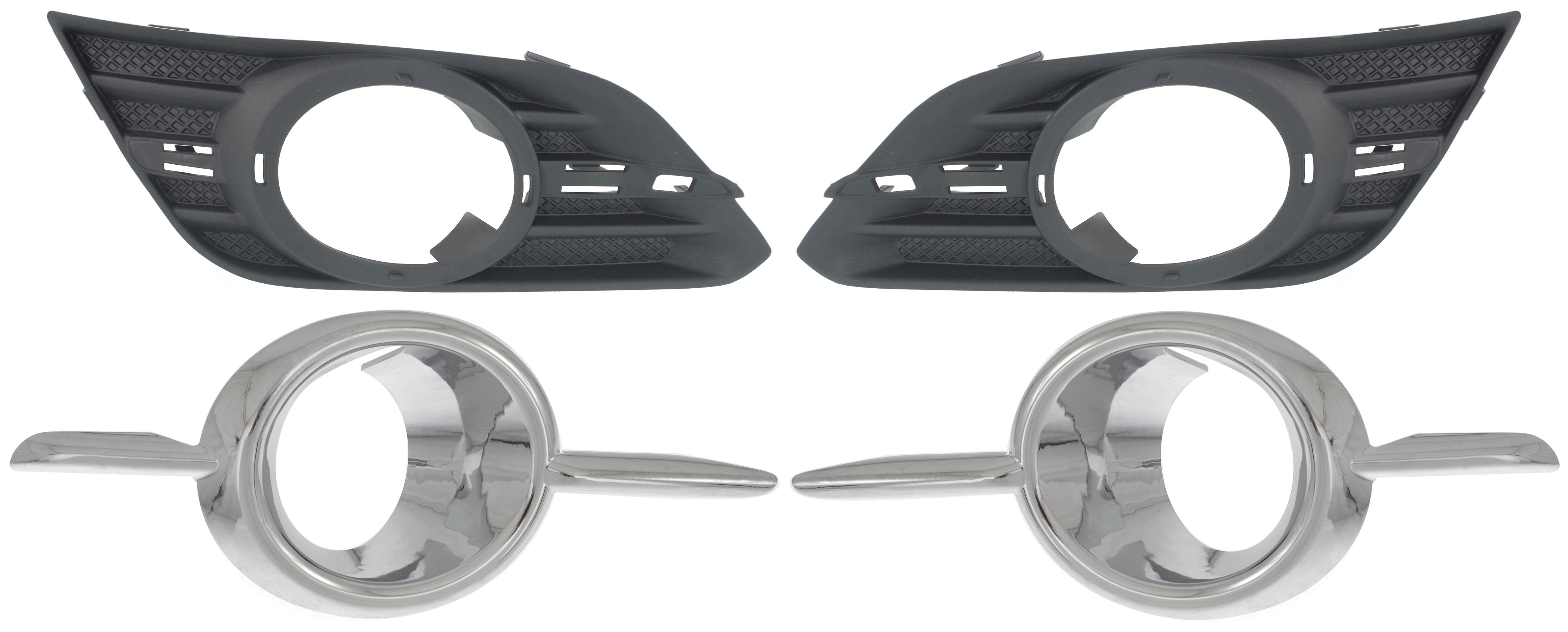 AM ENCORE 13-16 FRONT FOG LAMP MOLDING RH AND LH Textured Black SKU SET REPB108015-4 Partslink GM1039172 GM1038172 GM1039173 GM1038173 OEM 95470235-95470234-95470237-954