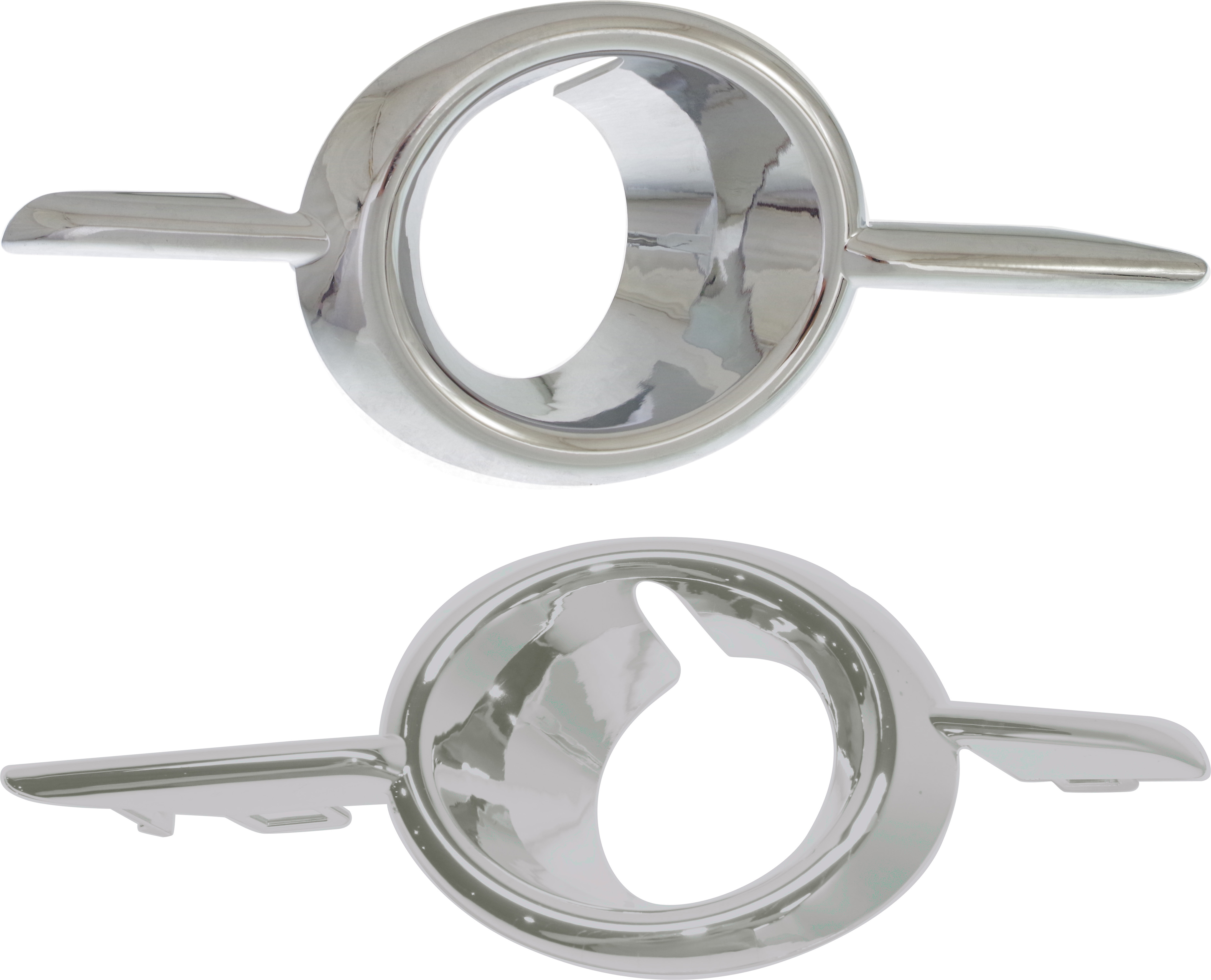 AM ENCORE 13-16 FRONT FOG LAMP MOLDING RH AND LH Chrome Insert Ring SKU SET REPB108016 Partslink GM1039173 GM1038173 OEM 95470237-95470236