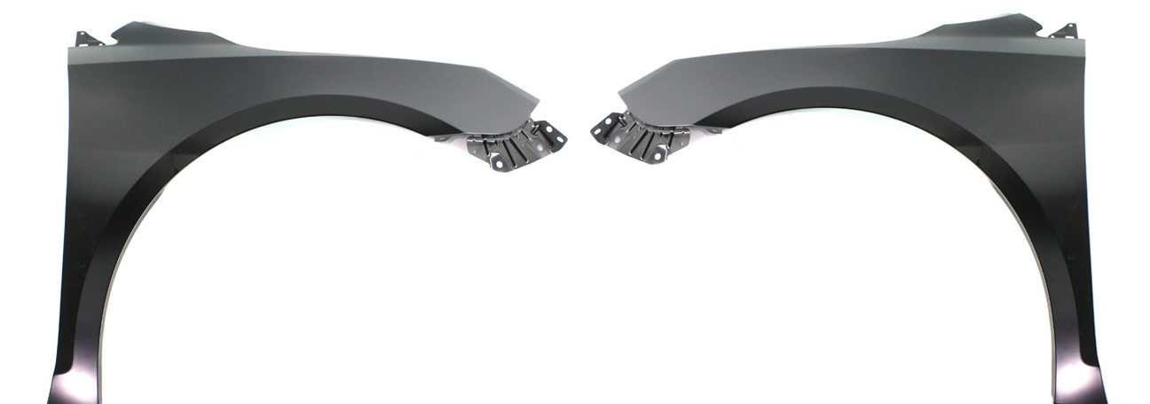 AM LACROSSE ALLURE 10-13 FRONT FENDER RH AND LH Primed Steel SKU SET REPB220105 Partslink GM1241361 GM1240361 OEM 25966616-25966615