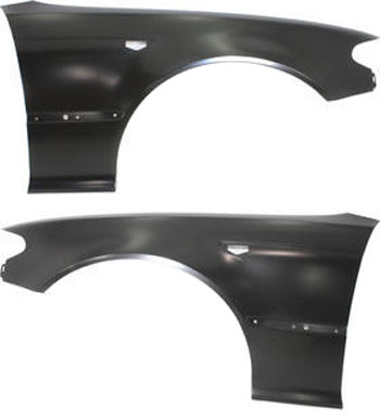 AM 3 SERIES 03-06 FRONT FENDER RH AND LH Primed Convertible Coupe 2 Door SKU SET REPB220117 Partslink BM1241139 BM1240139 OEM 41347065264-41347065263