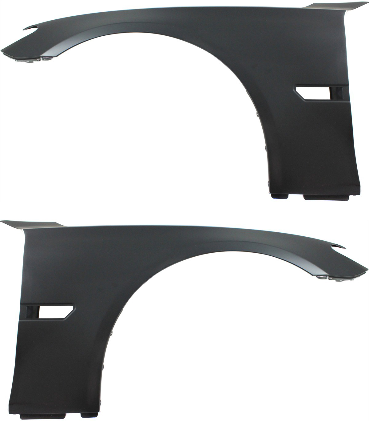 AM 7 SERIES 09-15 FRONT FENDER RH AND LH Primed Steel SKU SET REPB220155 Partslink BM1240153 BM1241153 OEM 41007261461 PFM 41007261462 PF