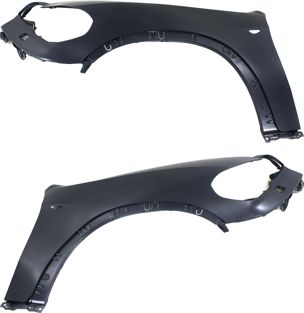 AM X5-11-13 FRONT FENDER RH AND LH Primed Exc. M Models Fiberglass w HeadLamp Washer Hole w Side Lamp Hole SKU SET REPB220165 Partslink BM1240159 BM1241159 OEM 51657222995-51657222996