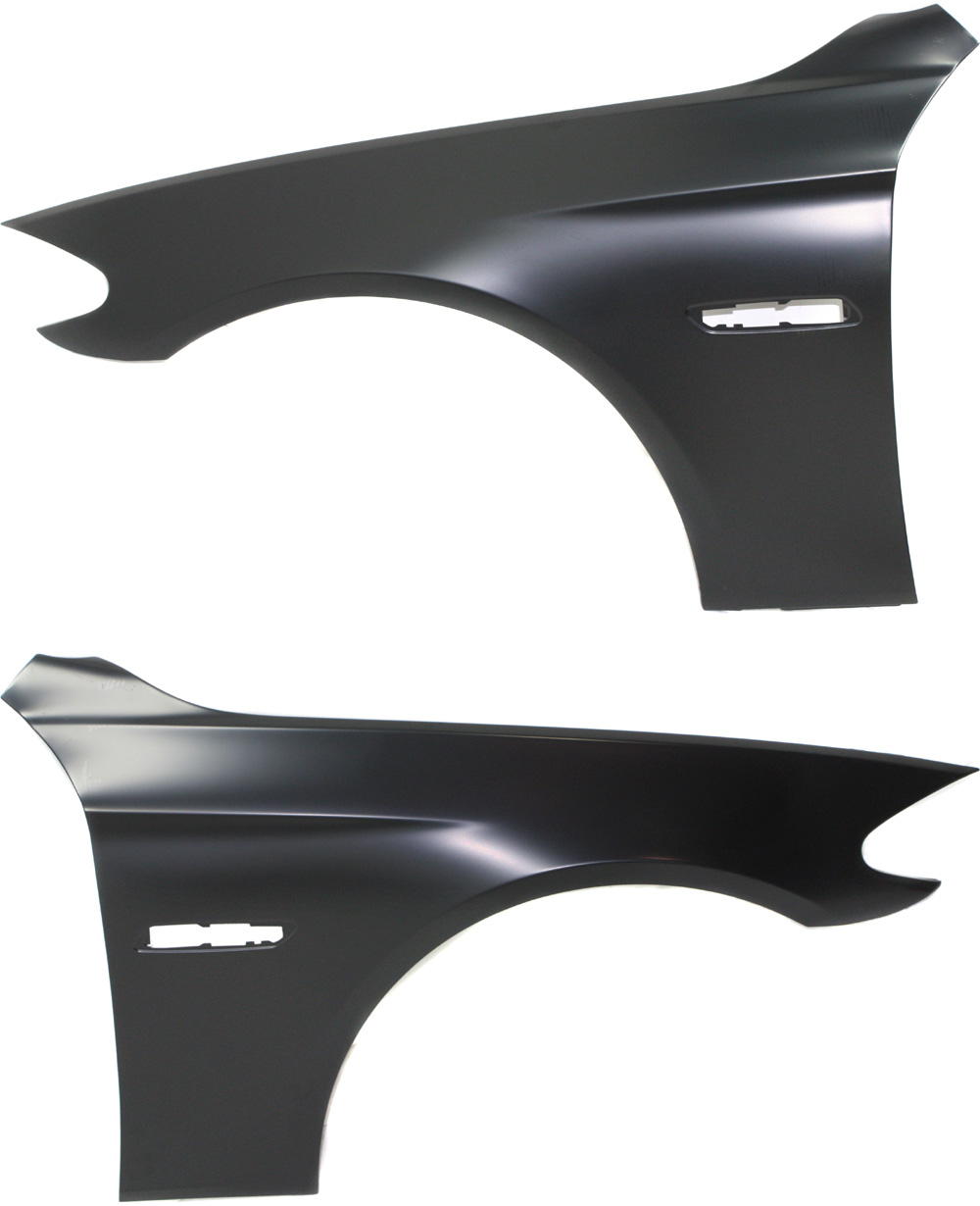 AM 5 SERIES 11-16 FRONT FENDER RH AND LH Primed Steel SKU SET REPB220175 Partslink BM1241150 BM1240150 OEM 41357248660 PFM 41357248659 PF
