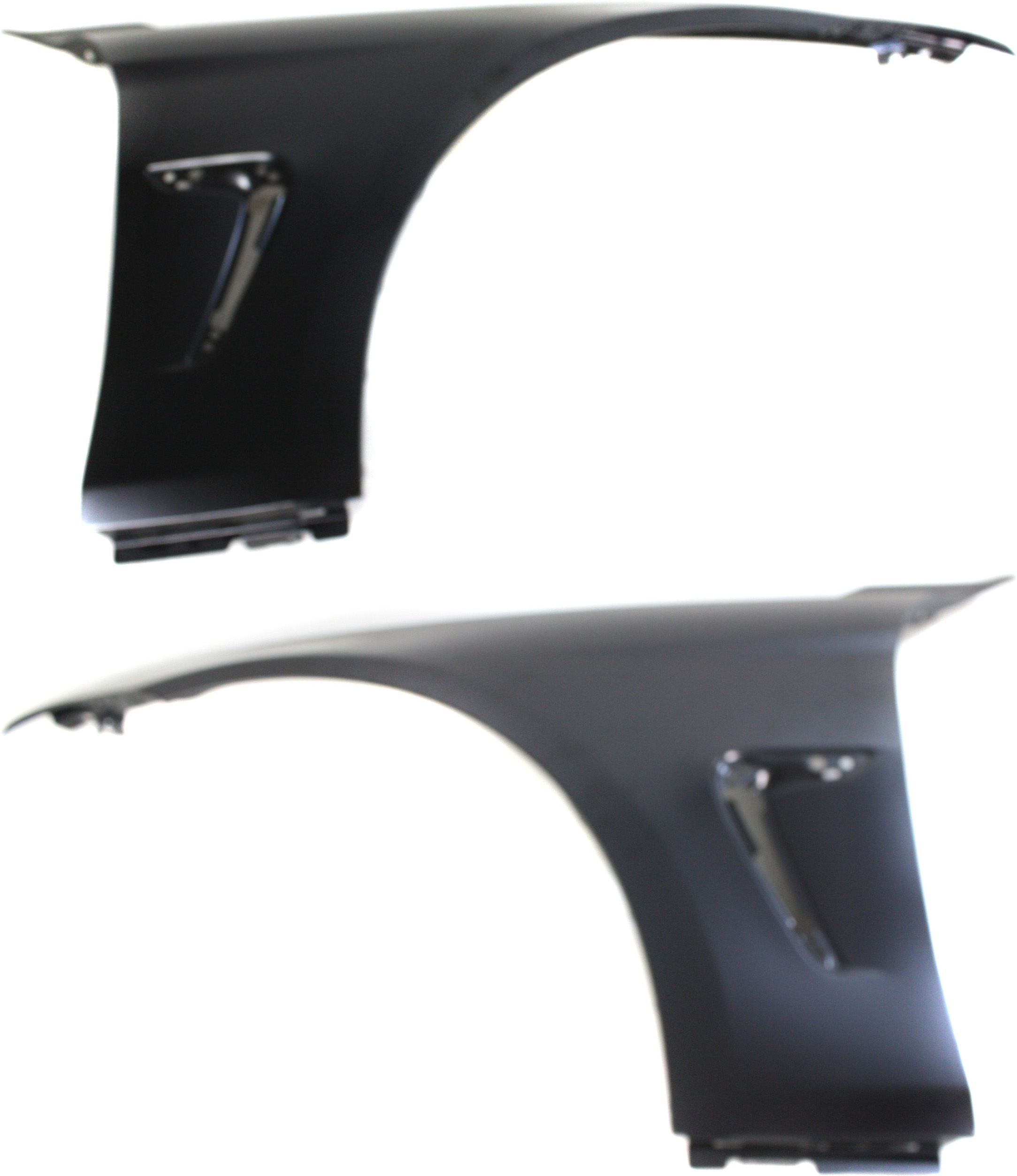 AM 4 SERIES 14-17 FRONT FENDER RH AND LH Primed Steel w Molding Holes SKU SET REPB220187 OEM 41357438442 PFM 41357438441 PF