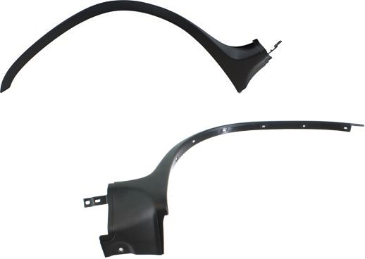 AM X5-00-06 FRONT WHEEL OPENING MOLDING RH and LH Textured Black w o Running Boards 3.0L 4.4L Eng. SKU SET REPB221301 Partslink BM1269100 BM1268100 OEM 51718408704-51718408703