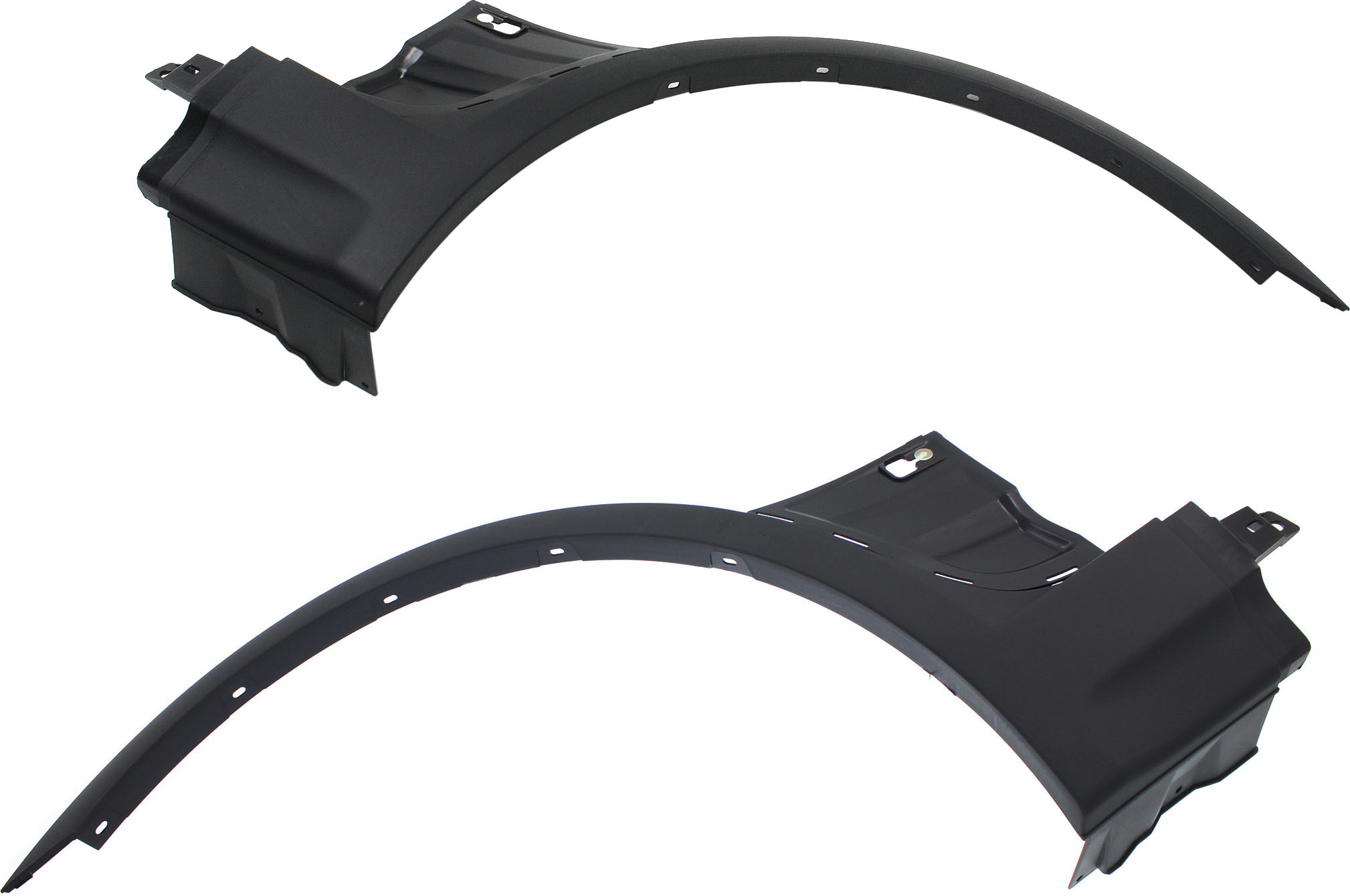 AM X3-04-06 FRONT WHEEL OPENING MOLDING RH AND LH Textured Black w o Aero Kit Pkg SKU SET REPB221305 Partslink BM1291101 BM1290101 OEM 51713401808-51713401807
