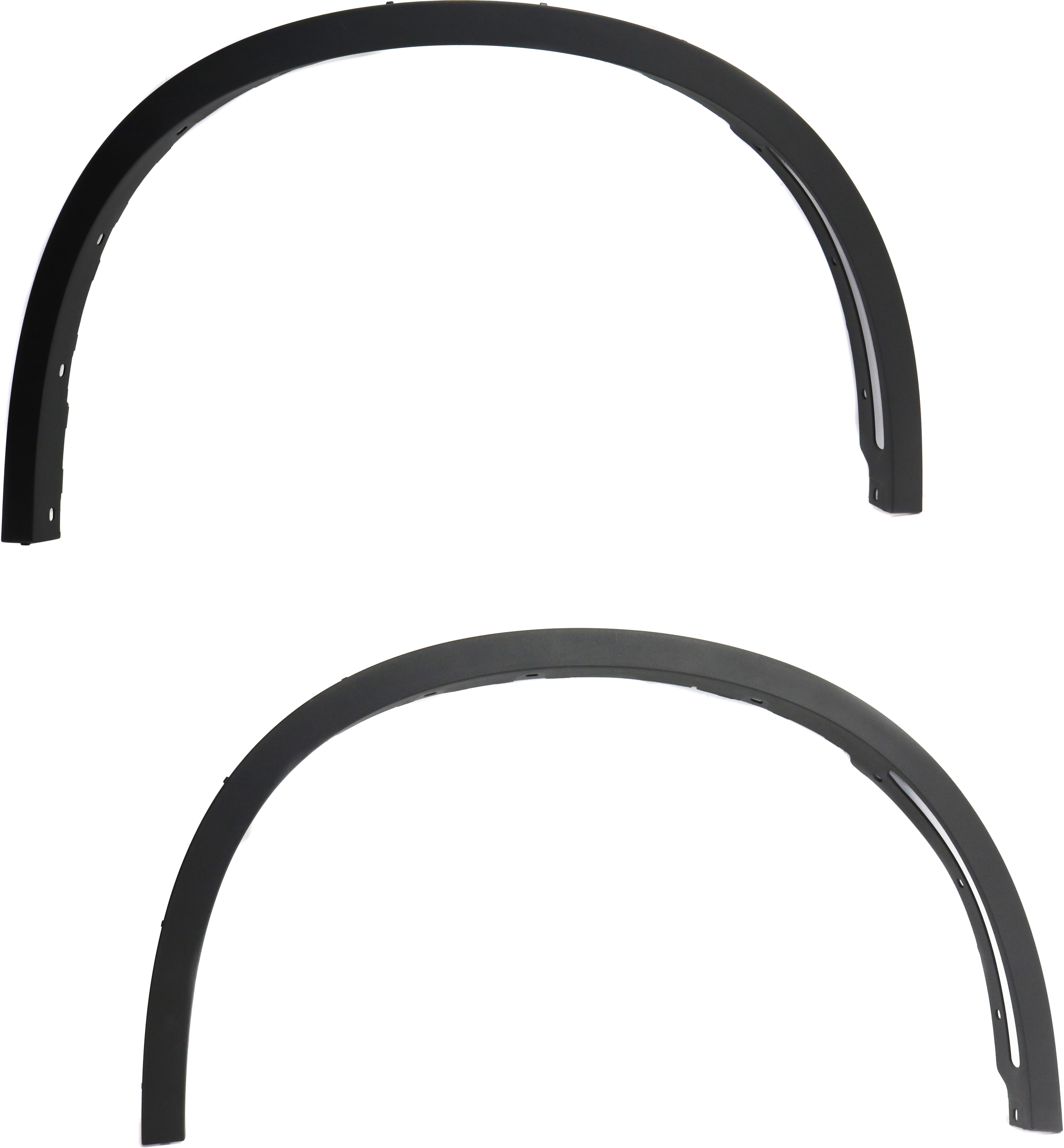 AM X5-14-18 FRONT WHEEL OPENING MOLDING RH AND LH Textured w 18-19 In. Wheels SKU SET REPB221319 Partslink BM1290107 BM1291107 OEM 51777294373-51777294374