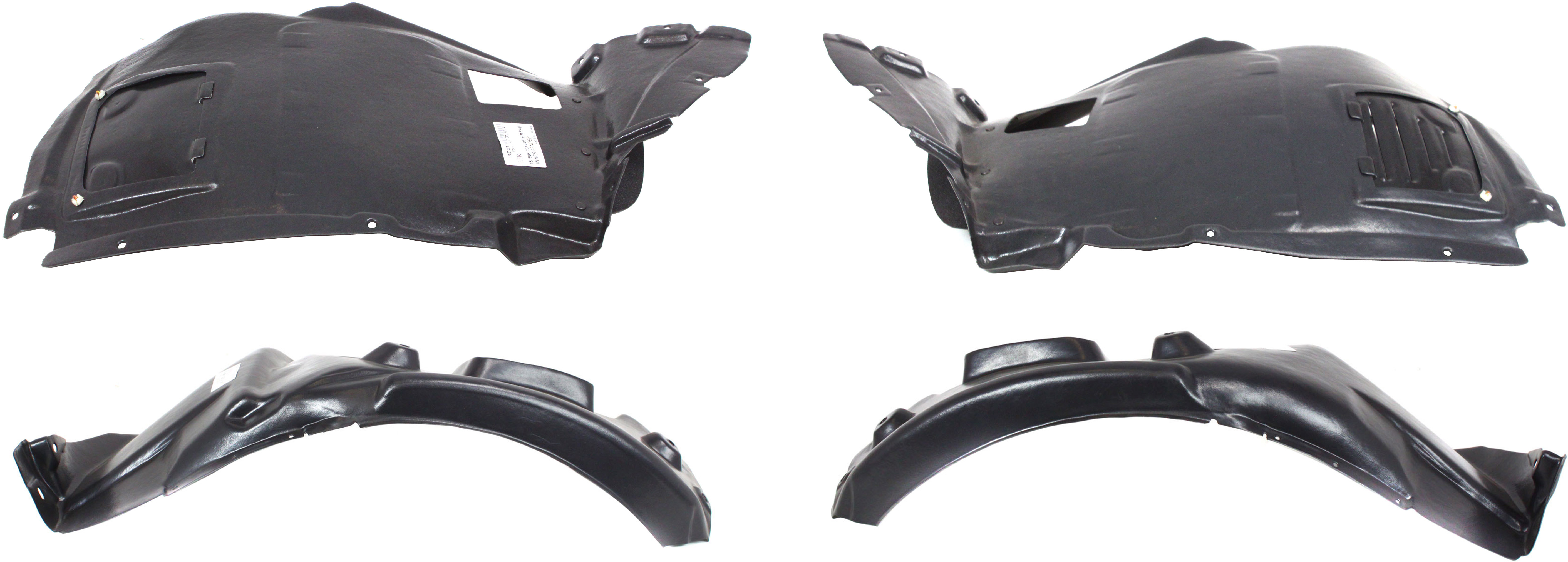 AM 1 SERIES 08-13 FRONT FENDER LINER RH AND LH Set of 4 Front and Rear Section Convertible SKU SET REPB222109-4 Partslink BM1249104 BM1248104 BM1249105 BM1248105 OEM 51118045962-51118045961-517171