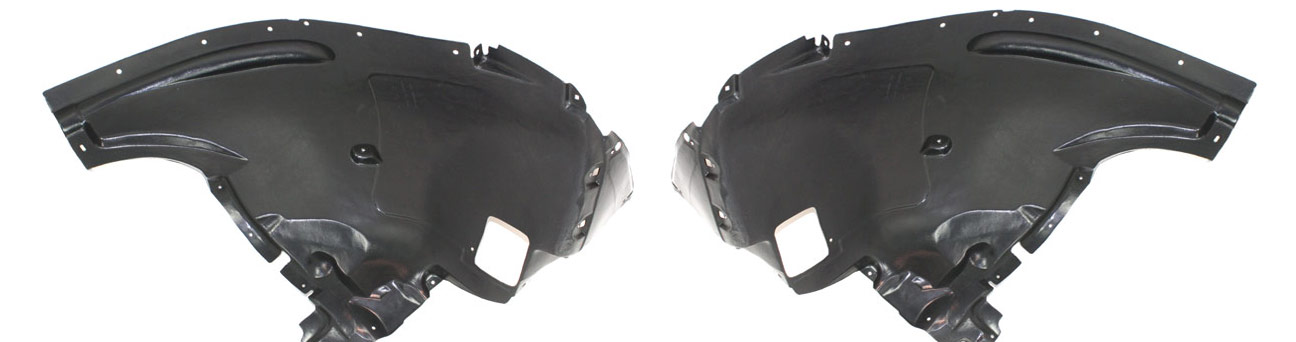 AM X6-08-14 FRONT FENDER LINER RH AND LH Front Section SKU SET REPB222135 Partslink BM1249111 BM1248111 OEM 51717180618-51717180617