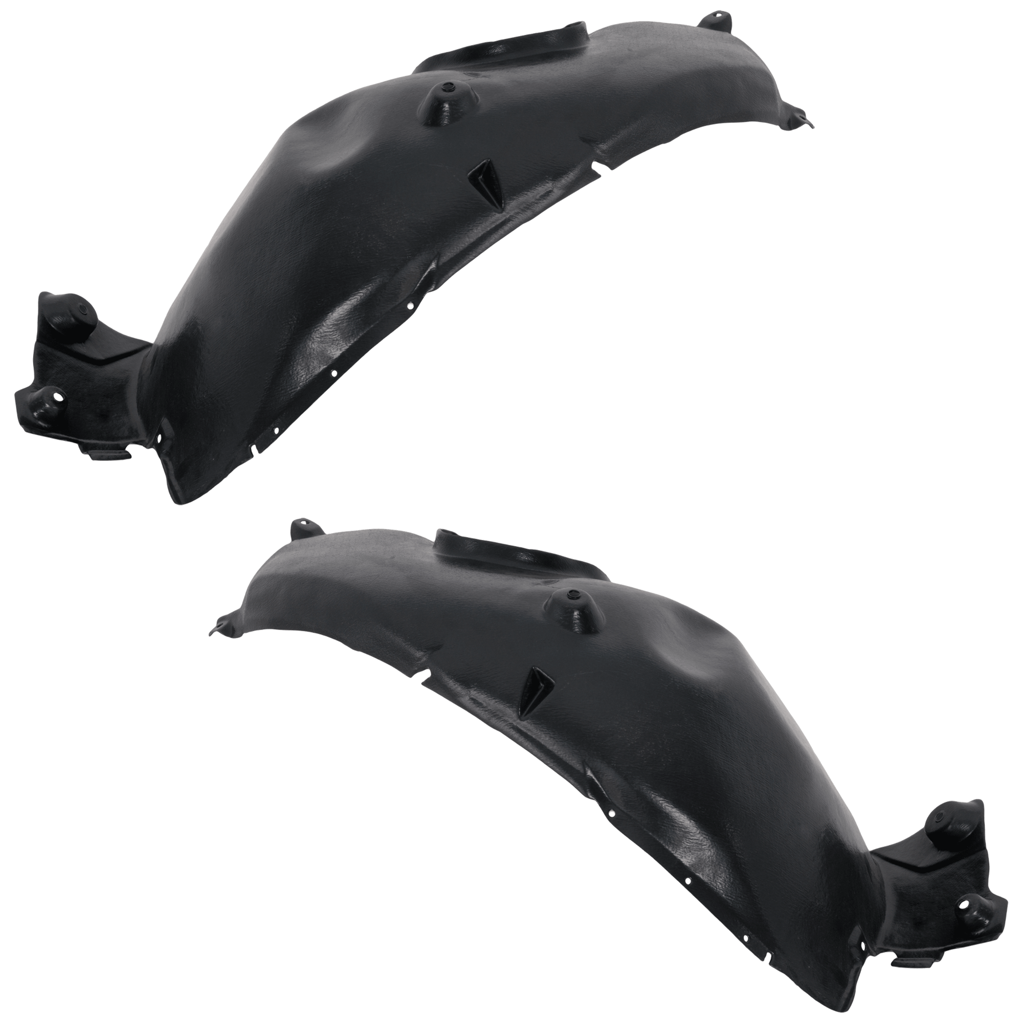 AM Z4-09-16 FRONT FENDER LINER RH AND LH Rear Section Vacuum Form SKU SET REPB222151 Partslink BM1248118 BM1249118 OEM 51777213427-51777213428