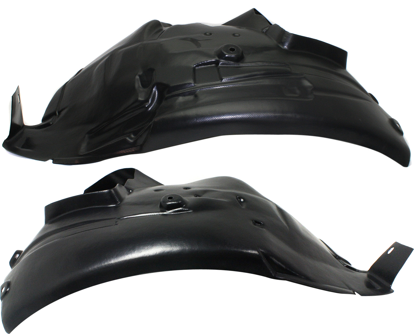 AM M3-08-13 FRONT FENDER LINER RH AND LH Rear Section 4.0L Eng Convertible Coupe SKU SET REPB222167 Partslink BM1249125 BM1248125 OEM 51718043214-51718043213