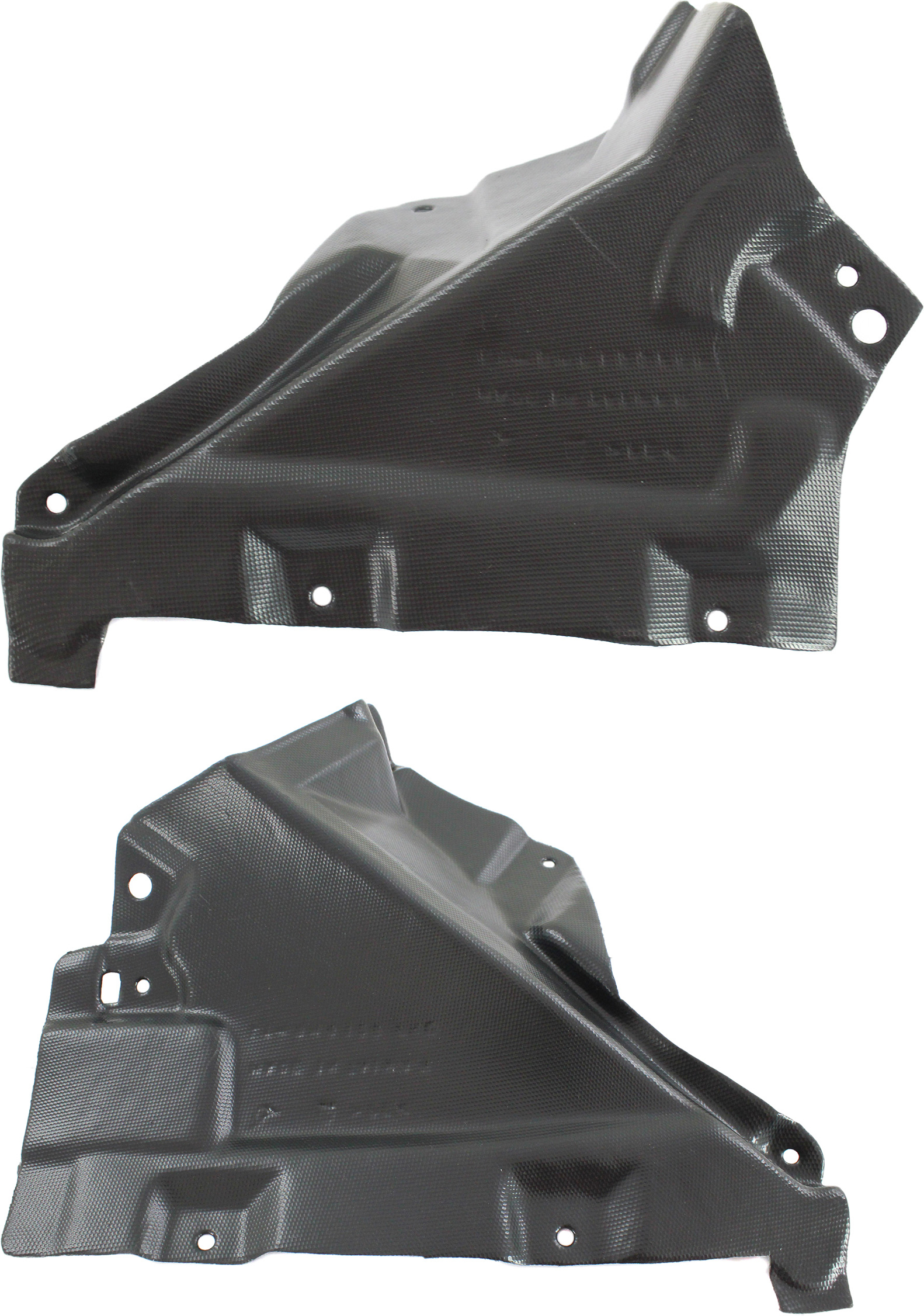 AM 3 SERIES 07-13 FRONT FENDER LINER RH AND LH Lower Reinf Panel Rear Section 3.0L Eng. Convertible Coupe SKU SET REPB222179 Partslink BM1249135 BM1248135 OEM 51717159190-51717159189