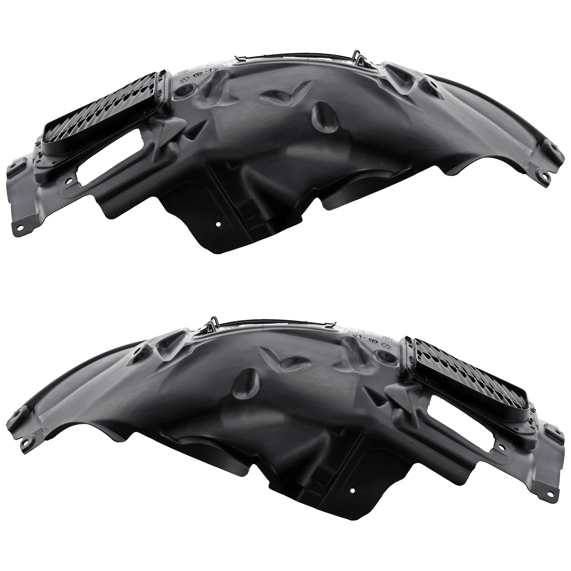 AM 3 SERIES 12-18 FRONT FENDER LINER RH AND LH Front Upper Section Plastic Injection Form Sedan Wagon CAPA SKU SET REPB222187Q Partslink BM1249130C BM1248130C OEM 51717260728-51717260727