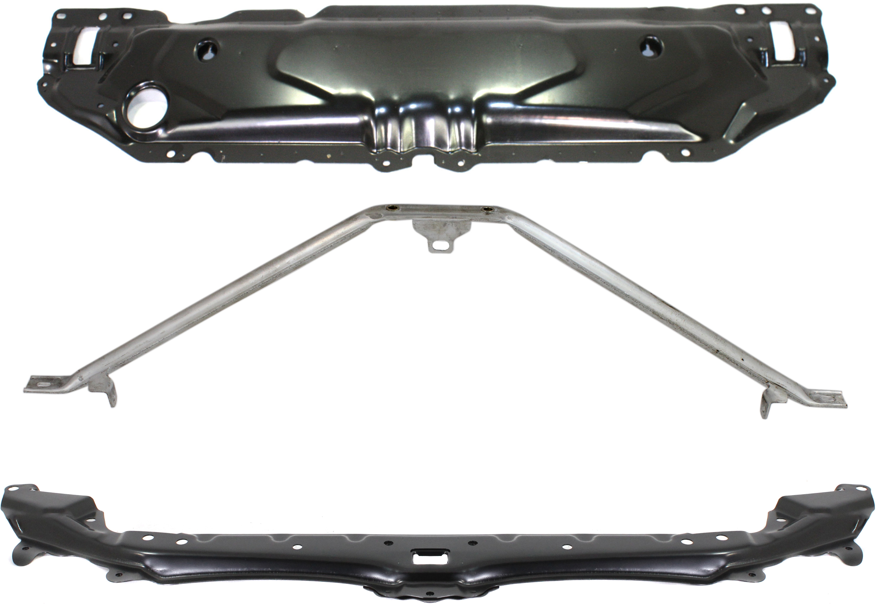 AM 5 SERIES 04-10 M5-06-10 RADIATOR SUPPORT Set of 3 SKU SET REPB250103-3 Partslink BM1225114 BM1225124 OEM 51647033741 PFM 51647033745-51