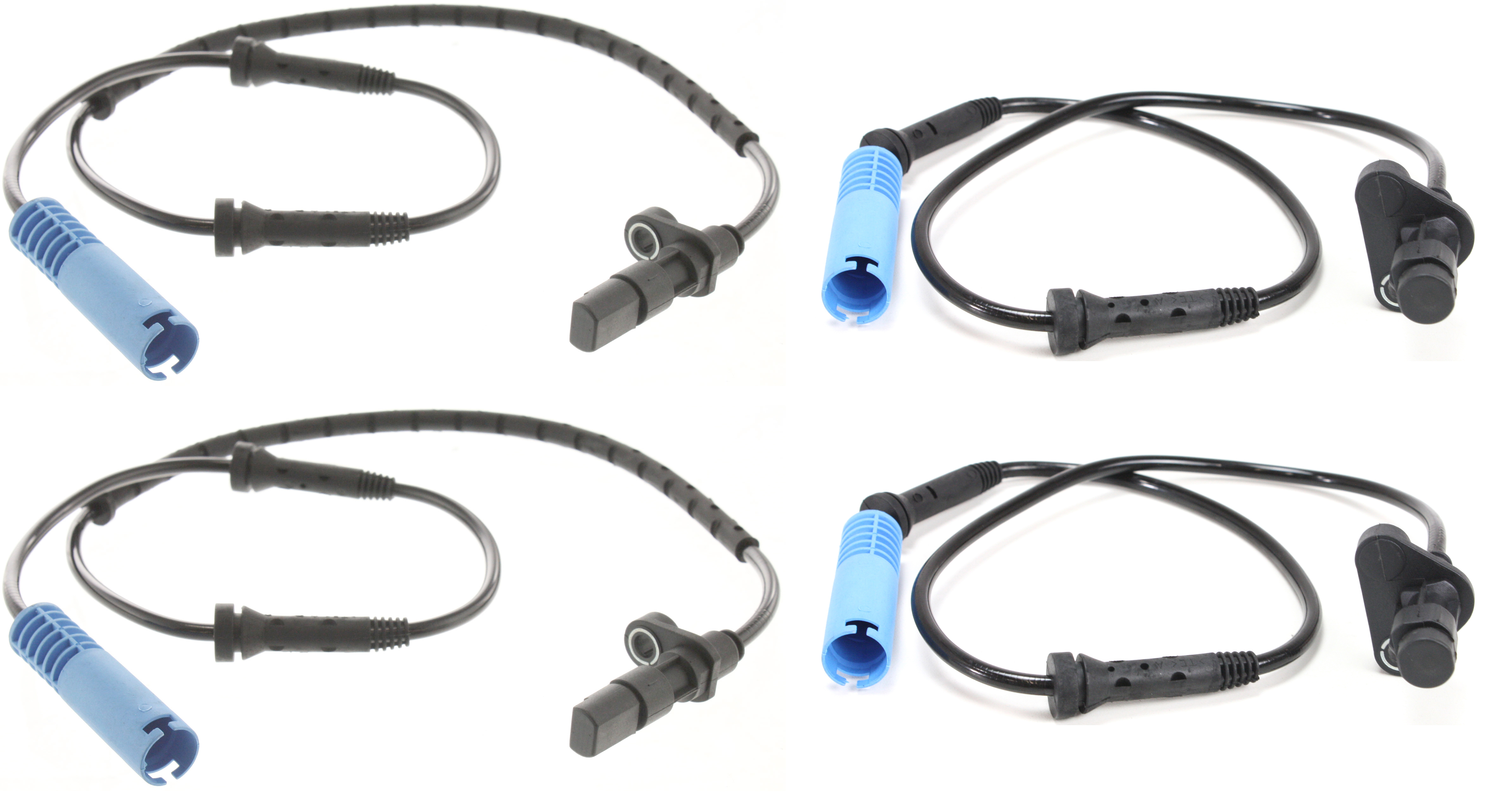 AM 5 SERIES 99-03 FRONT AND REAR ABS SPEED SENSOR RH AND LH w Harness SKU SET REPB272403-4 OEM 3-452-675-637-634-520-000-000