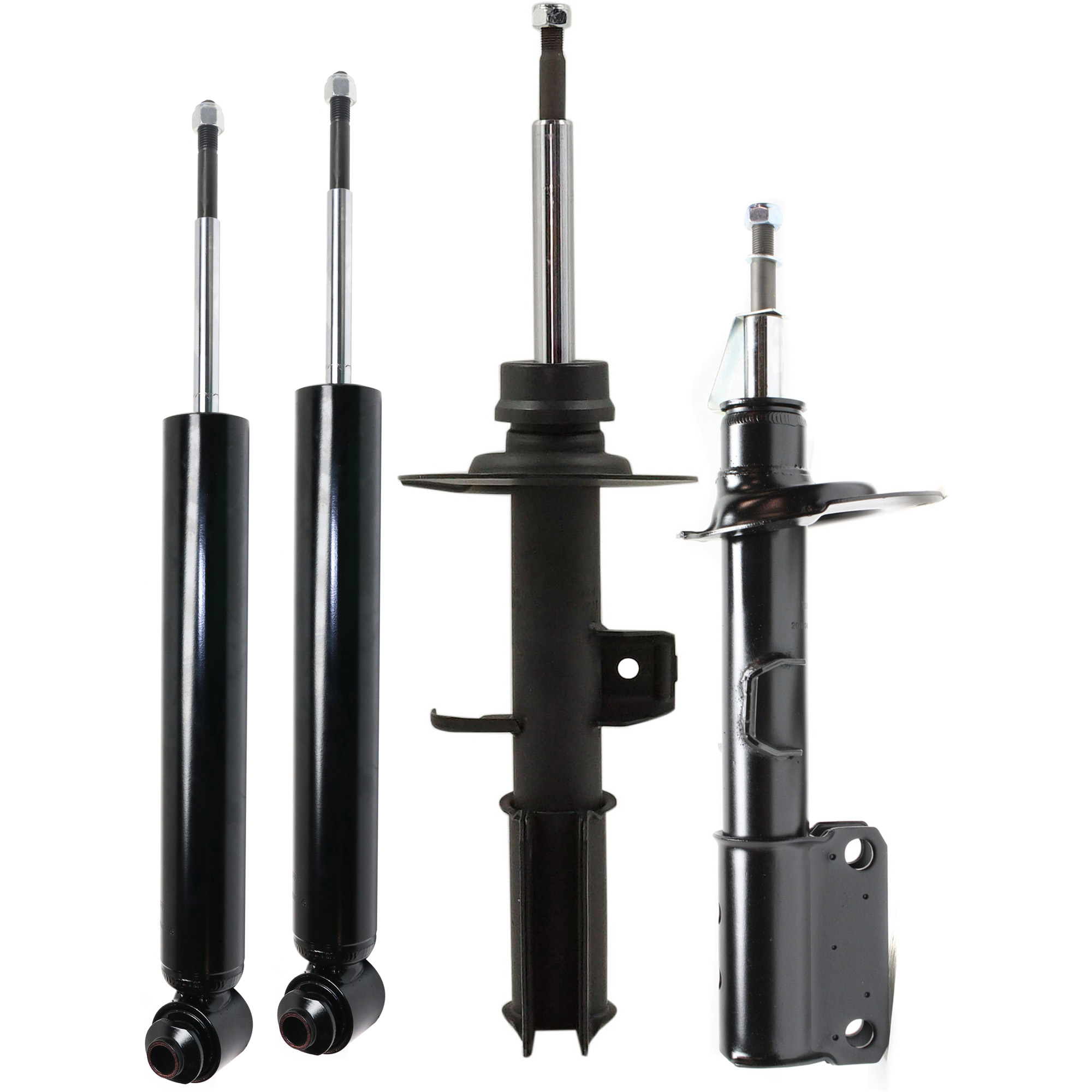 AM X5-00-03 FRONT AND REAR SHOCK AND FULLY LOADED STRUT RH AND LH Gas Charged Bare Strut Set of 4 SKU SET REPB280511-4 OEM 31306754341-31306754342-335210