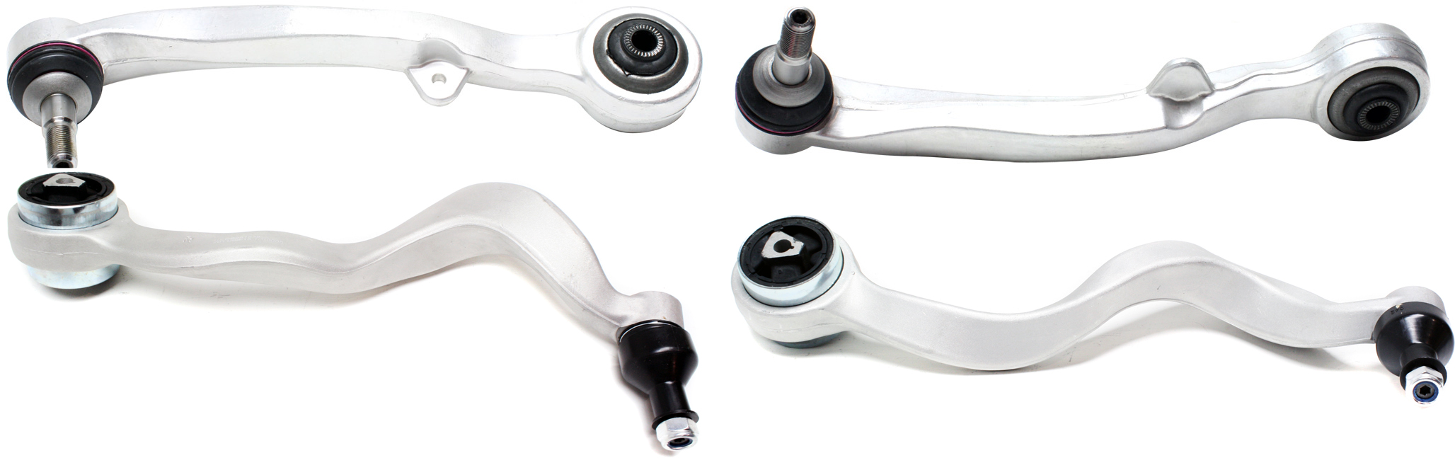 AM 7 SERIES 02-08 FRONT CONTROL ARM RH AND LH Lower Frontward Arm and Rearward Arm Set of 4 with Ball Joint and Bushing SKU SET REPB281539-4 OEM 3-112-676-829-731-120-000-000-000-000