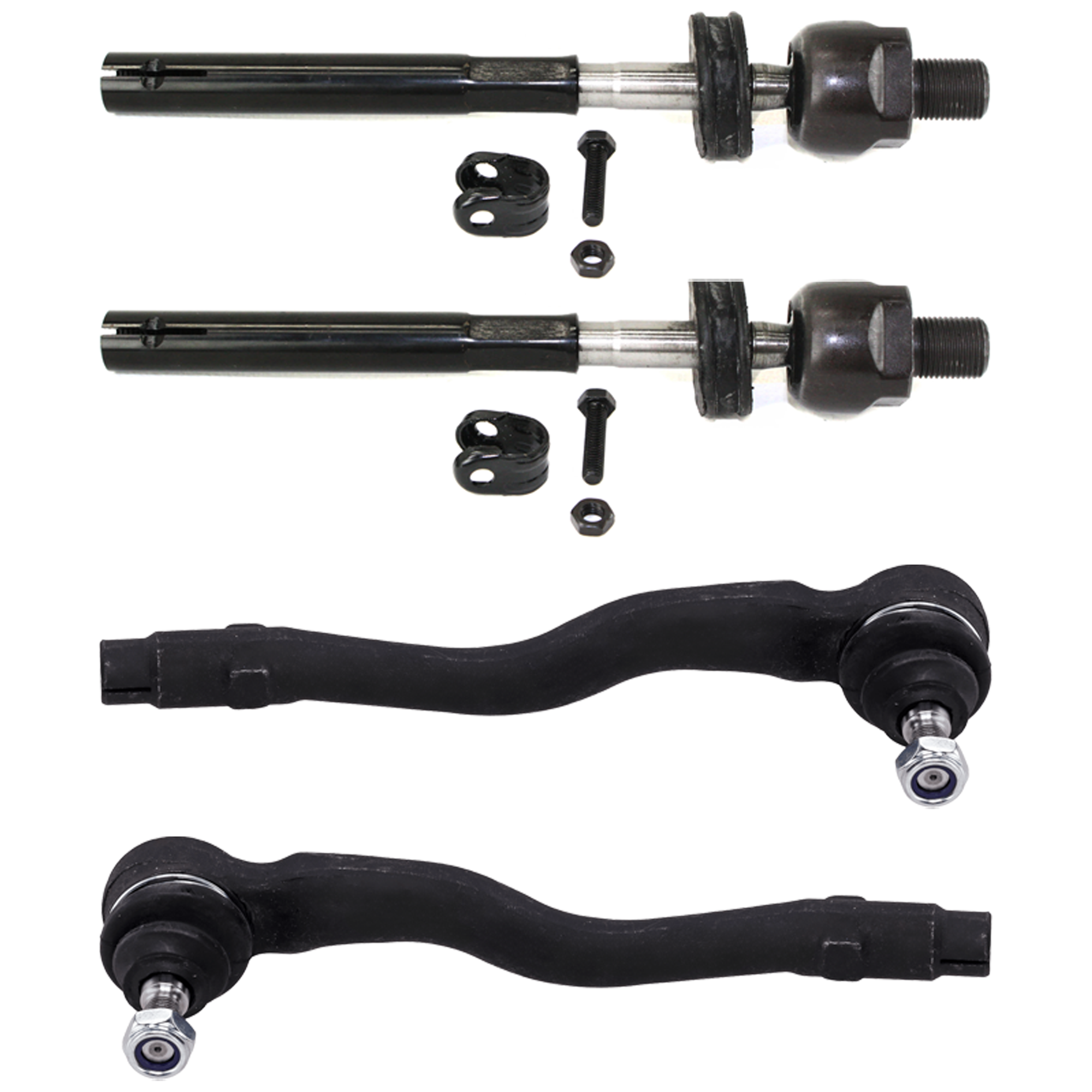 AM 318I 91-92 FRONT TIE ROD RH AND LH Inner and Outer SKU SET REPB282109-4B OEM 304505-2692695-4002320-4002335