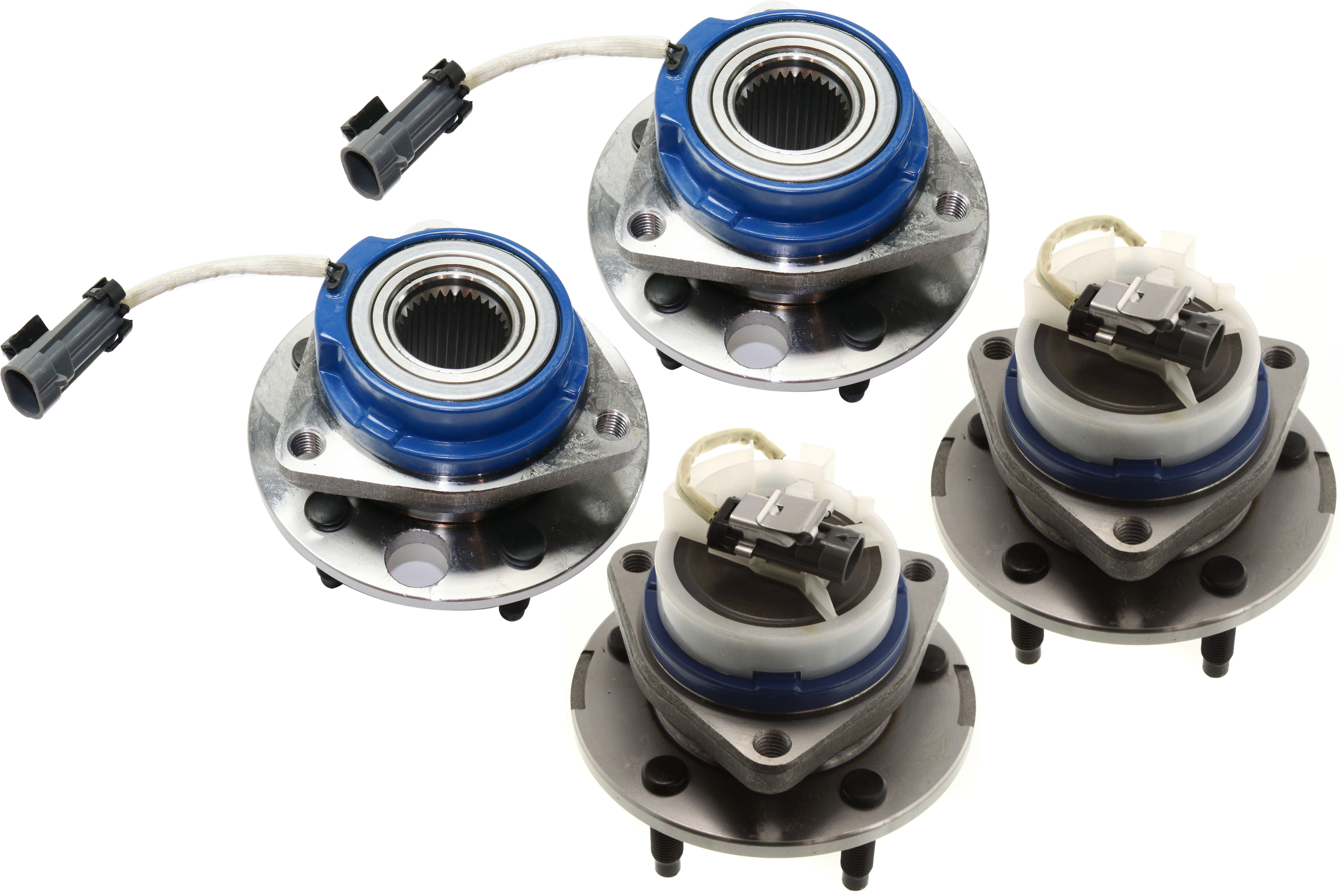 AM RENDEZVOUS 02-07 FRONT AND REAR HUB ASSEMBLY RH AND LH 4 Wheel ABS 5 Studs FWD SKU SET REPB283702-4 B OEM 12413031-88964168