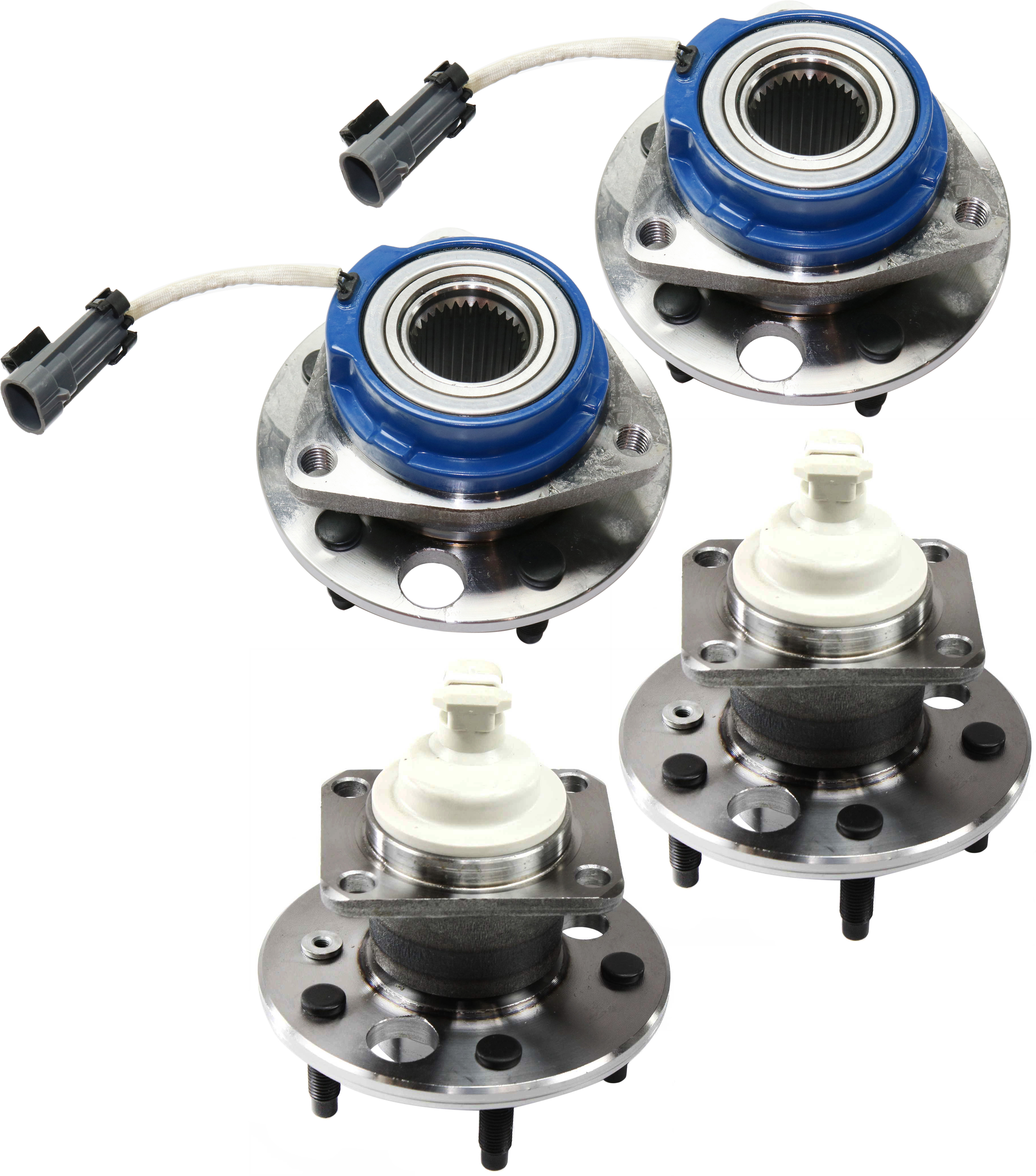 AM GRAND PRIX 97-08 IMPALA 00-13 IMPALA LIMITED 14-16 FRONT AND REAR HUB ASSEMBLY RH AND LH Set of 4 SKU SET REPB283702-4 OEM 88964168-88964177