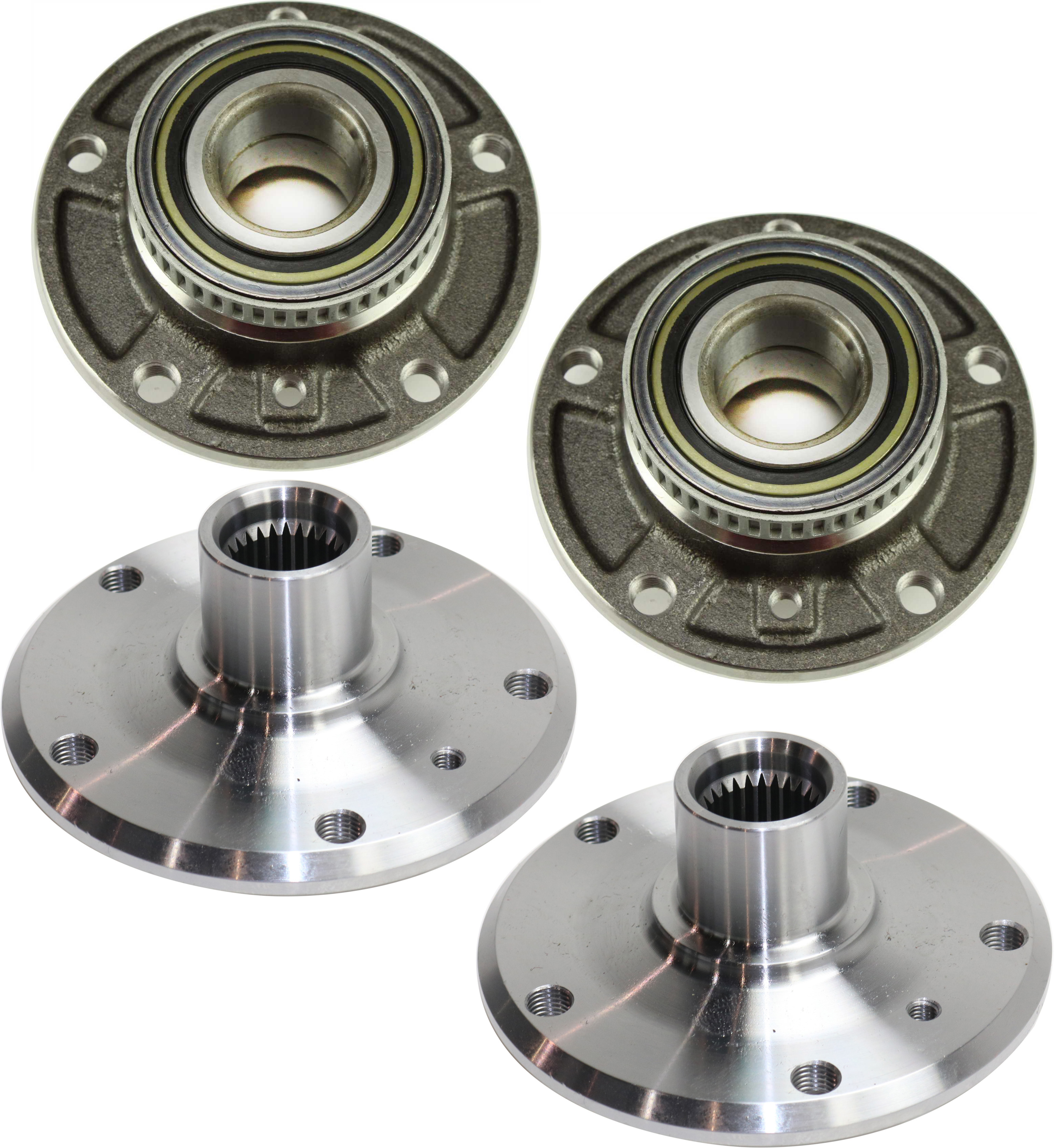 AM 3 SERIES 92-05 FRONT AND REAR HUB ASSEMBLY RH AND LH 5 Studs SKU SET REPB283705-4 OEM 33411093567