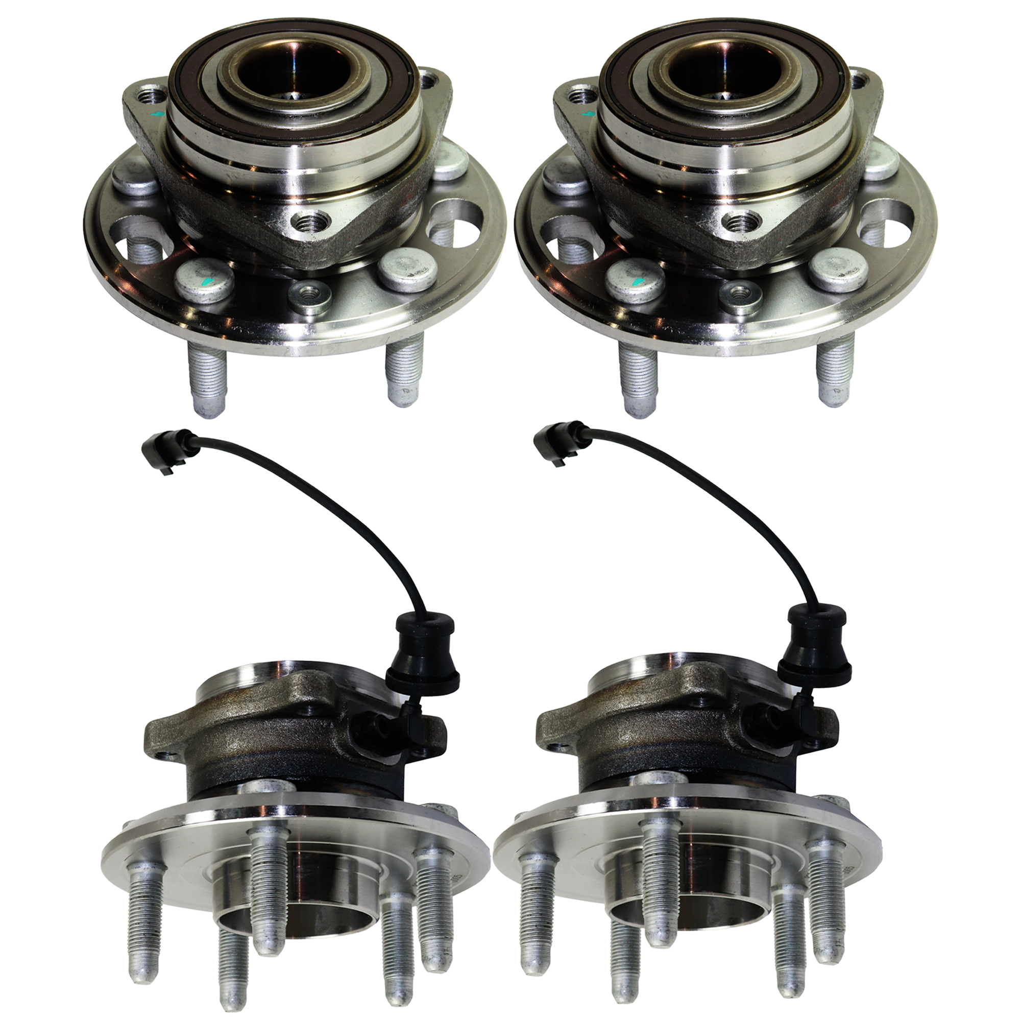 AM EQUINOX TERRAIN 10-17 FRONT AND REAR HUB ASSEMBLY RH AND LH 5 Studs SKU SET REPB283717-2B OEM 25979186-91258036-94508502