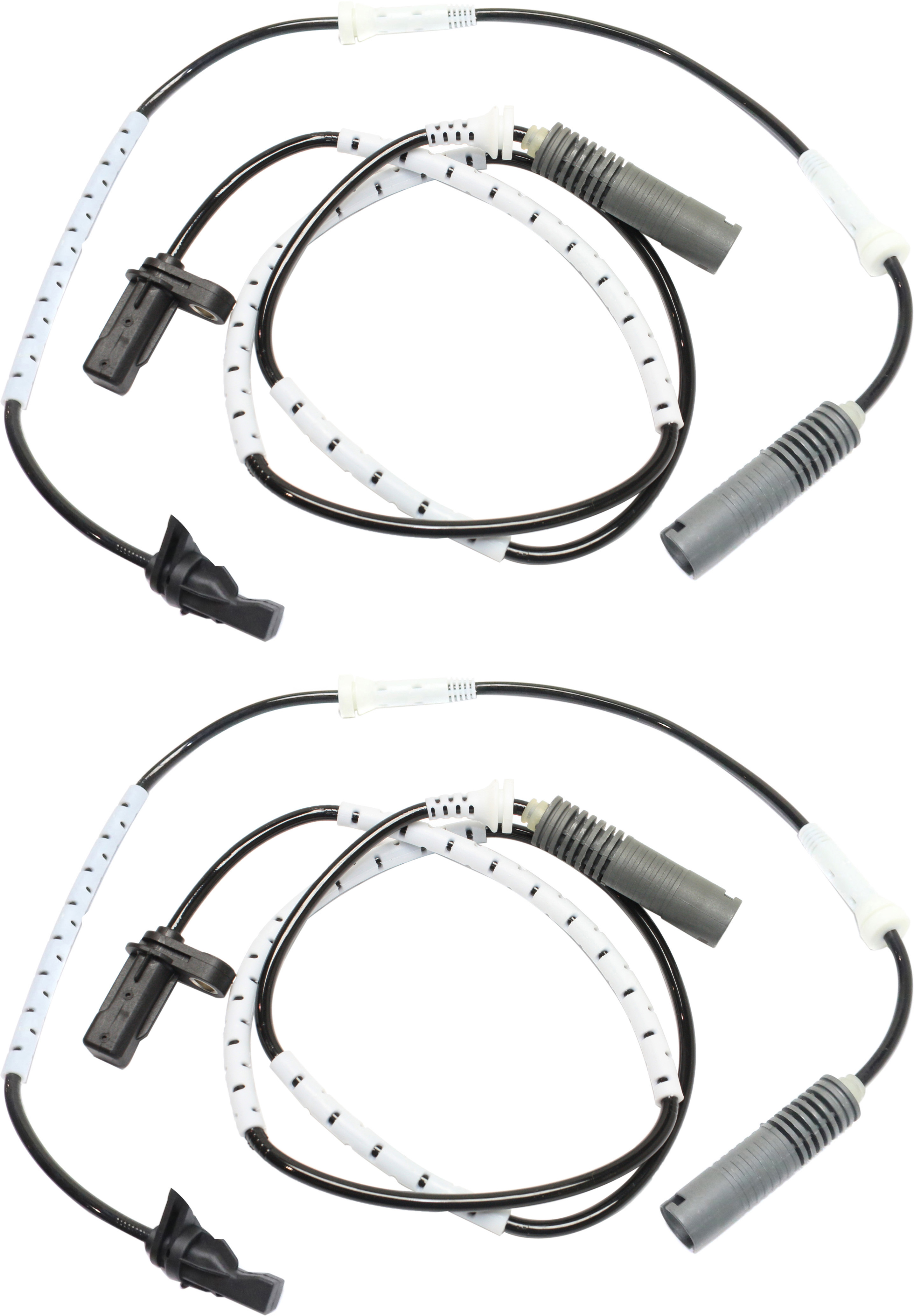 AM 3 SERIES 06-13 FRONT AND REAR ABS SPEED SENSOR RH AND LH 2 Male Blade Terminals SKU SET REPB310822-4 OEM 34526785021-71542-531140-84414