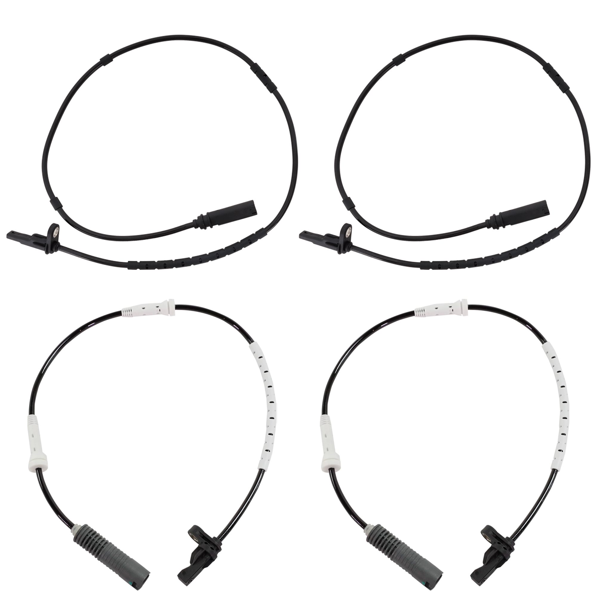 AM 328I 12-12 FRONT AND REAR ABS SPEED SENSOR RH AND LH SKU SET REPB310822 A