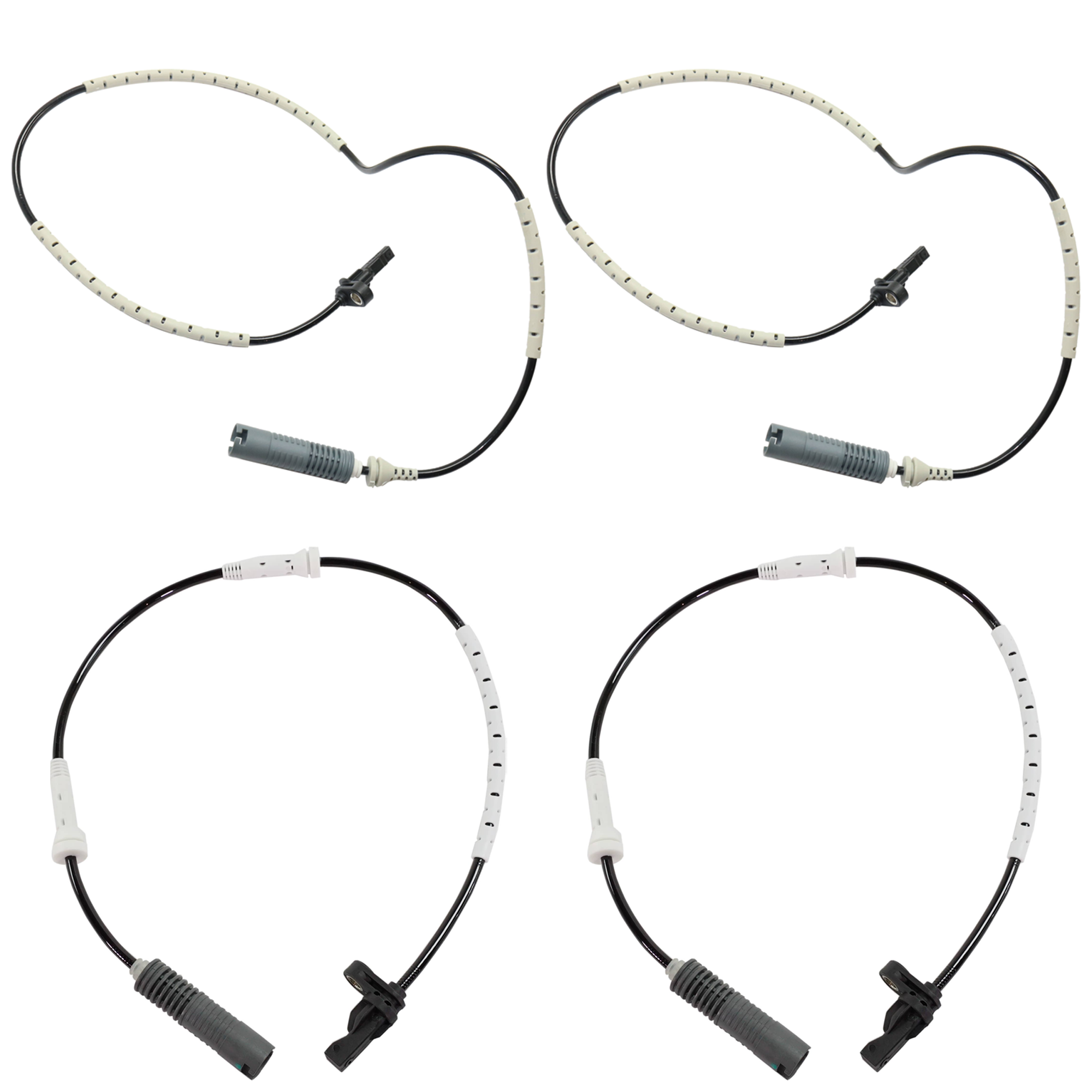 AM 135I 08-13 FRONT AND REAR ABS SPEED SENSOR RH AND LH SKU SET REPB310822 B