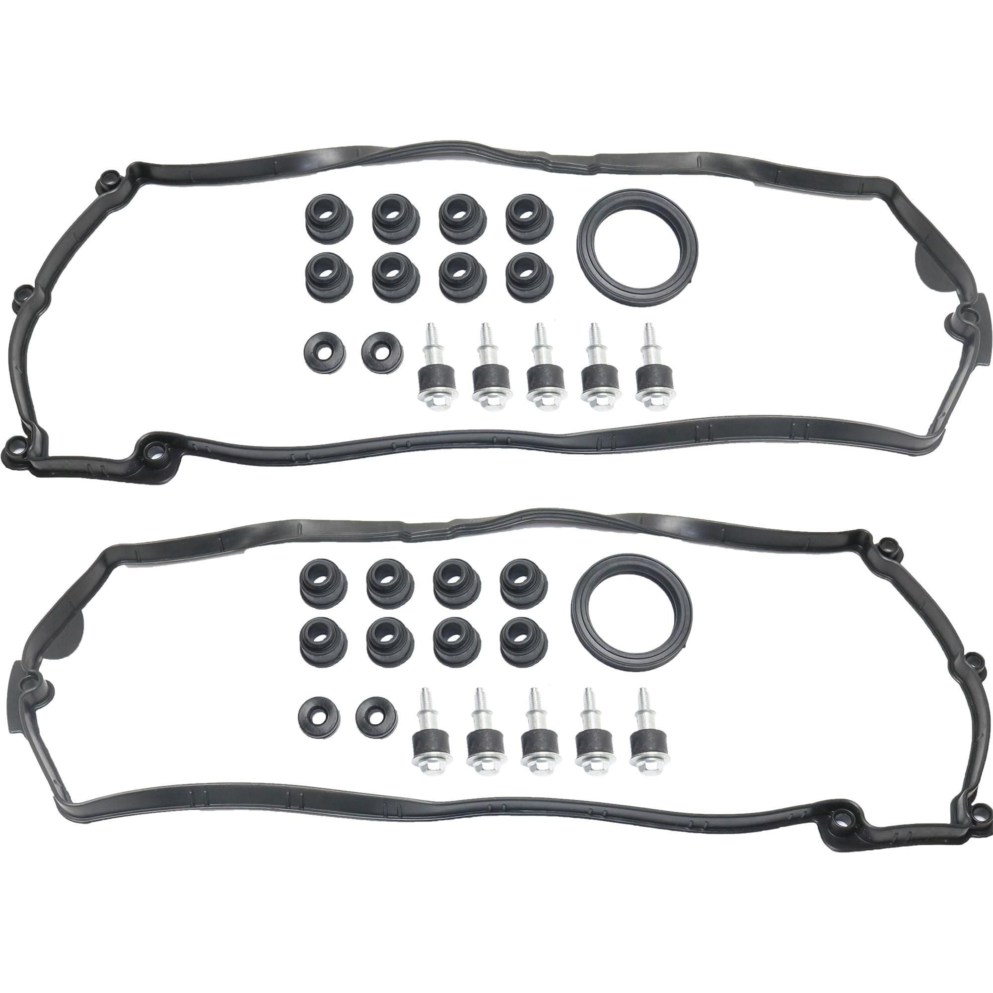 AM 7 SERIES 02-08 X5-04-10 VALVE COVER GASKET SET RH and LH 8 Cyl 4.4L 4.8L eng. SKU SET REPB312909