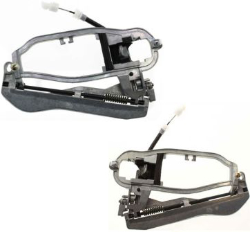 AM X5-00-06 FRONT DOOR HANDLE RH AND LH Outside Carrier w Base and w Cable SKU SET REPB462101 Partslink BM1311104 BM1310104 OEM 5-121-824-361-651-210-000-000