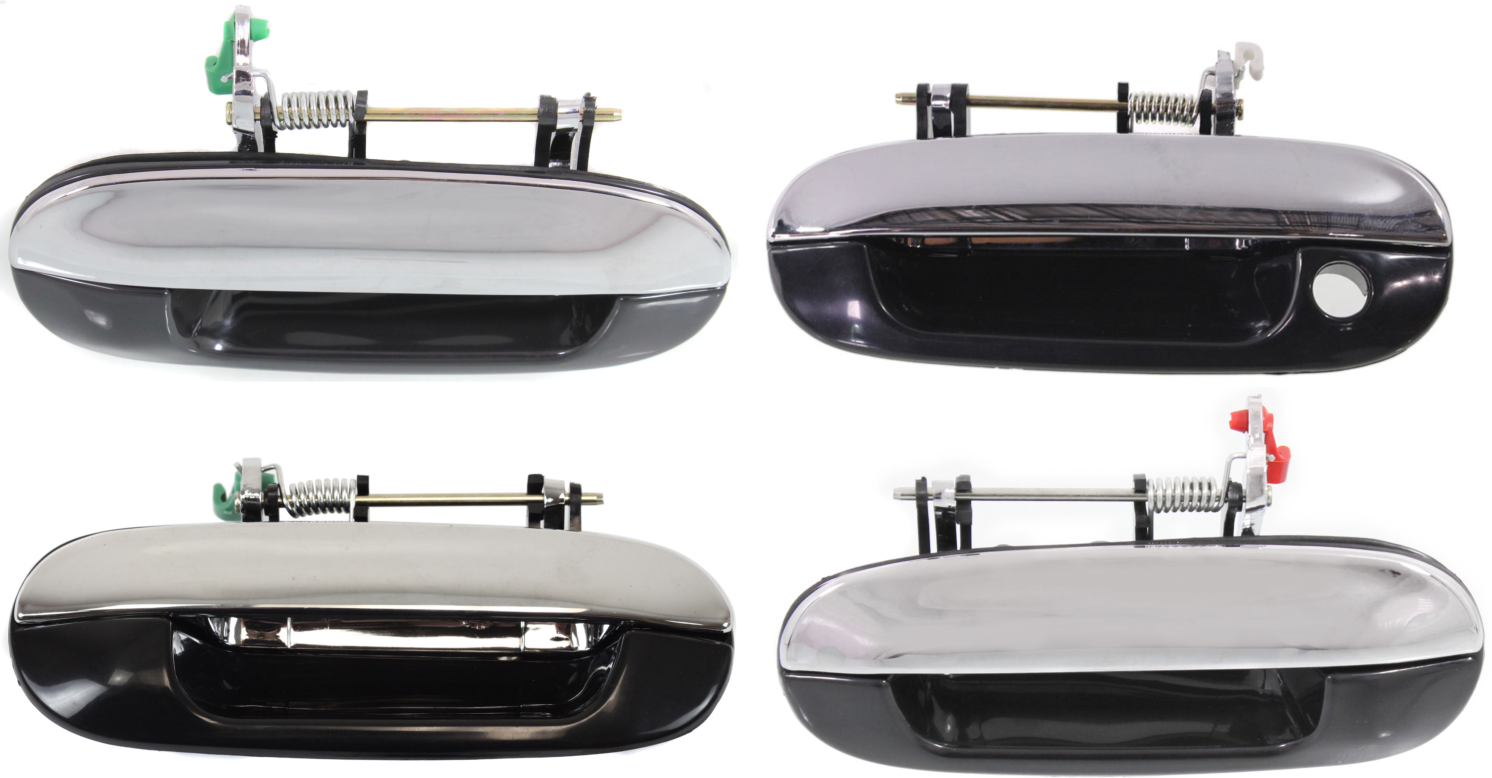 AM ASCENDER 03-08 TRAILBLAZER 02-09 EXTERIOR DOOR HANDLE Set of 4 Front and Rear RH and LH Chrme Lvr Smth Blk Hsg. SKU SET REPB462141-4 Partslink GM1311175 GM1310175 OEM 88981049-88981048-19120100-191