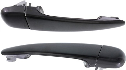 AM 3 SERIES 01-06 FRONT EXTERIOR DOOR HANDLE RH AND LH Primed Black w o Keyhole SKU SET REPB462164 OEM 51217002271-51217002272