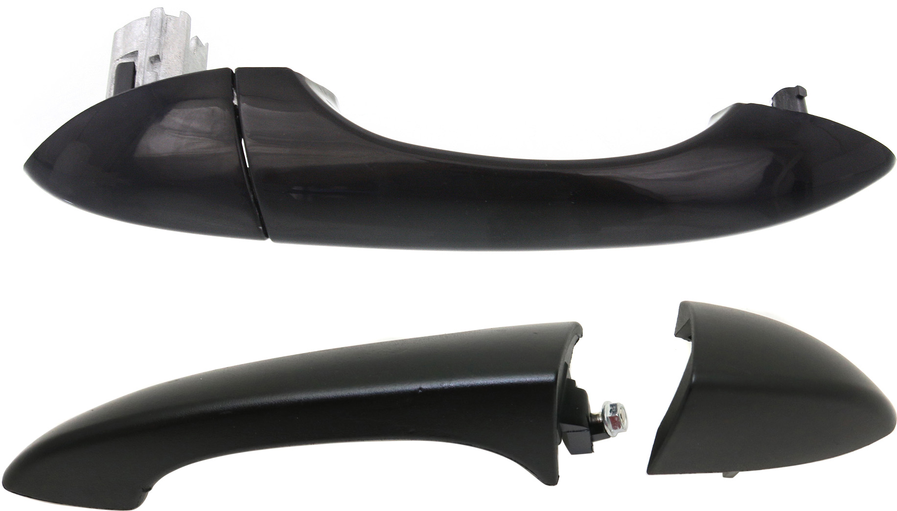 AM X5-00-06 REAR DOOR HANDLE RH AND LH Outside Primed Black w Lever and Button Cover SKU SET REPB462187 OEM 51218257737-51218257739-512182