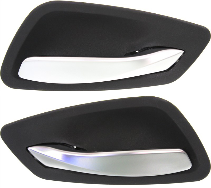 AM 3 SERIES 06-12 FRONT INTERIOR DOOR HANDLE RH AND LH Satin Chr Lever+Black Housing Plastic Sdn Wgn =REAR SKU SET REPB462305 OEM 5-141-714-454-651-410-000-000