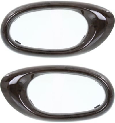 AM RAINIER 04-07 FRONT DOOR HANDLE CASE RH AND LH Wood Pattern Plastic =REAR SKU SET REPB462347 OEM 15176948-15176947