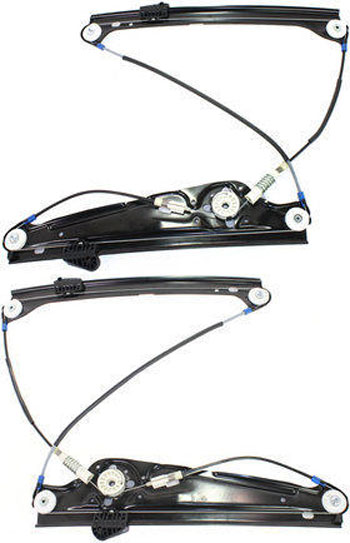 AM 7 SERIES 02-08 FRONT WINDOW REGULATOR RH AND LH Power Without Motor SKU SET REPB462913 Partslink BM1350112 BM1351112 OEM 51337202479-51337202480