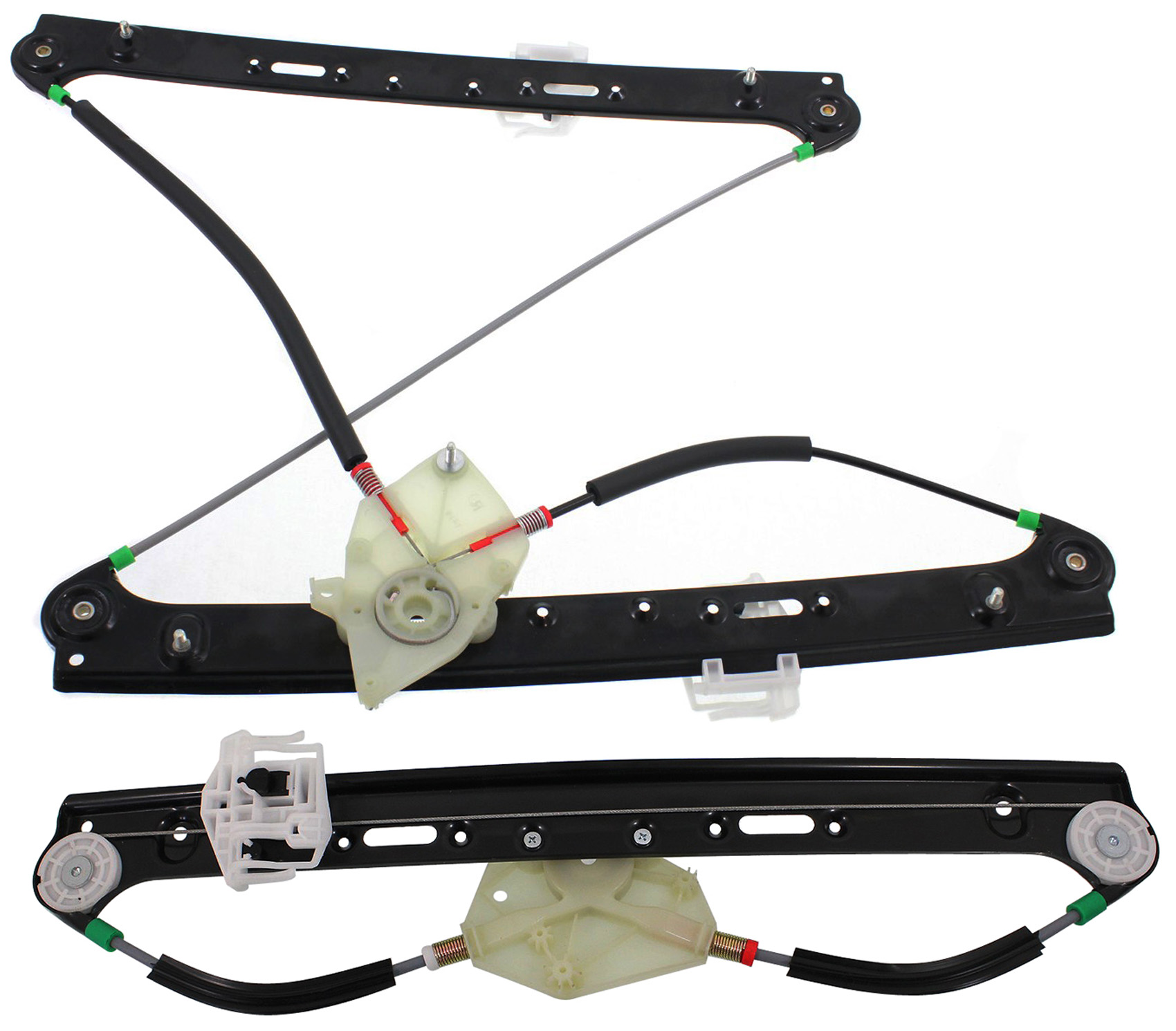 AM X3-04-10 FRONT AND REAR WINDOW REGULATOR RH Power w o Motor SKU SET REPB462915-2R Partslink BM1351108 BM1551110 OEM 51333448250-51353448252