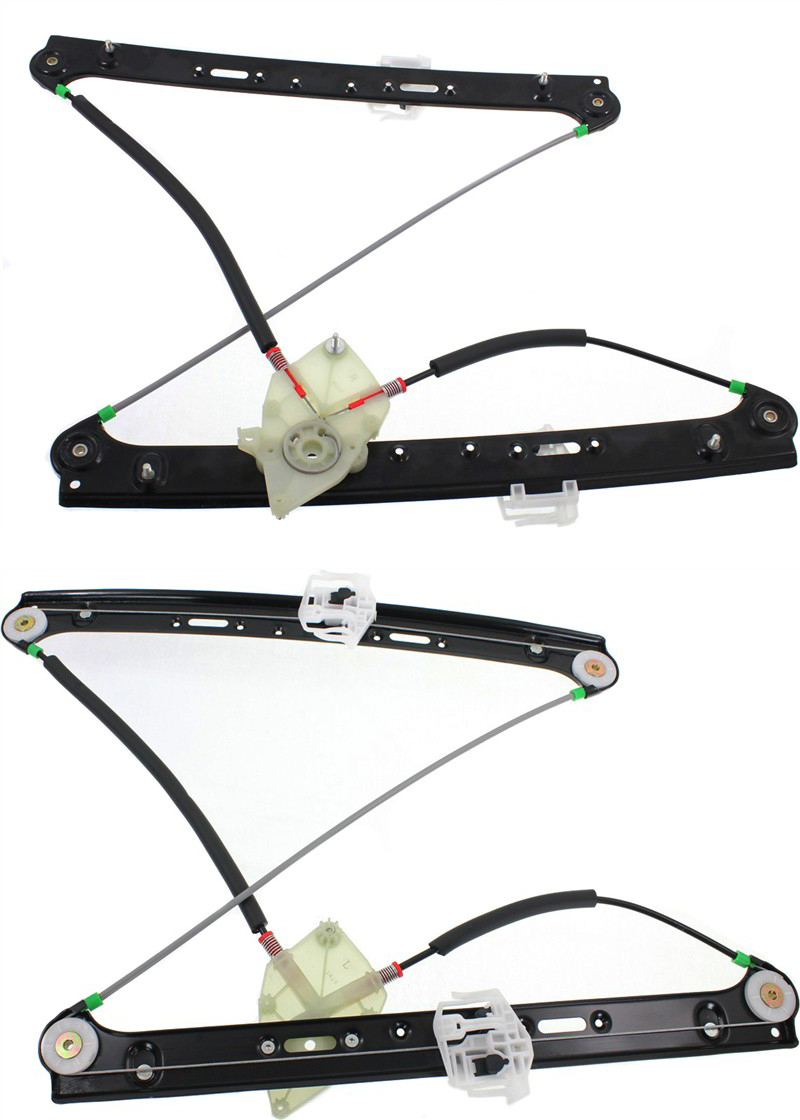 AM X3-04-10 FRONT WINDOW REGULATOR RH AND LH Power w o Motor SKU SET REPB462915 Partslink BM1351108 BM1350108 OEM 51333448250-51333448249