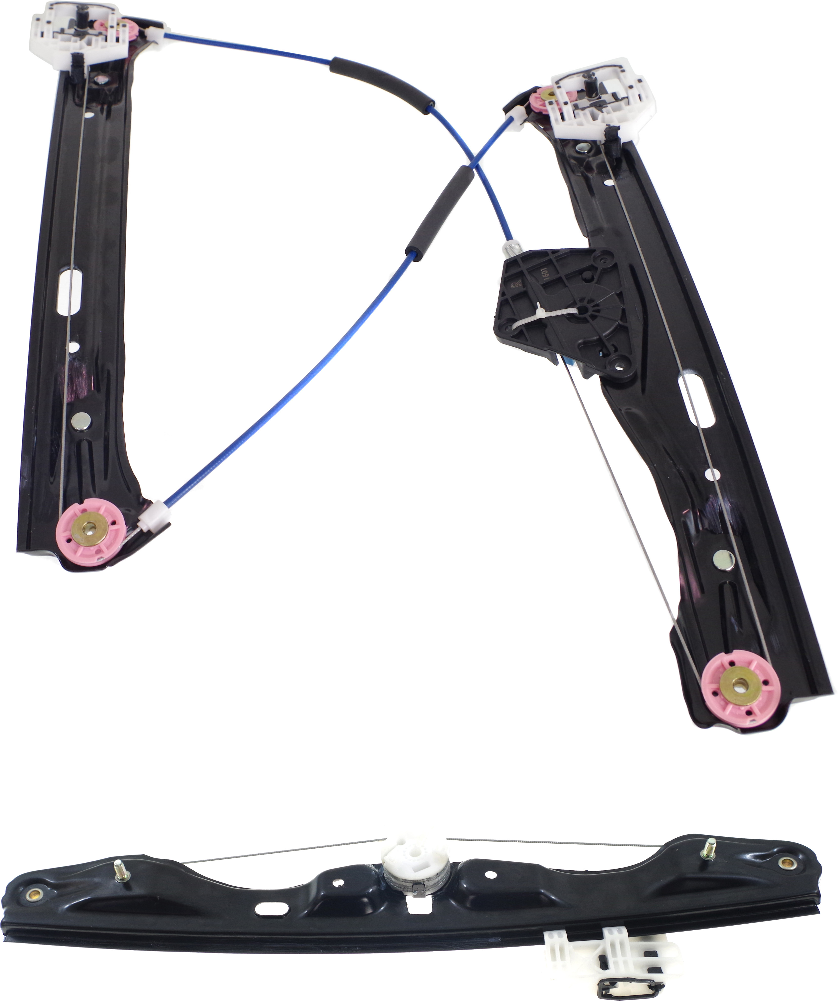 AM 3 SERIES 12-19 FRONT AND REAR WINDOW REGULATOR RH Power w o Motor SKU SET REPB462923-2R Partslink BM1351120 BM1551121 OEM 51337281886-51357281888