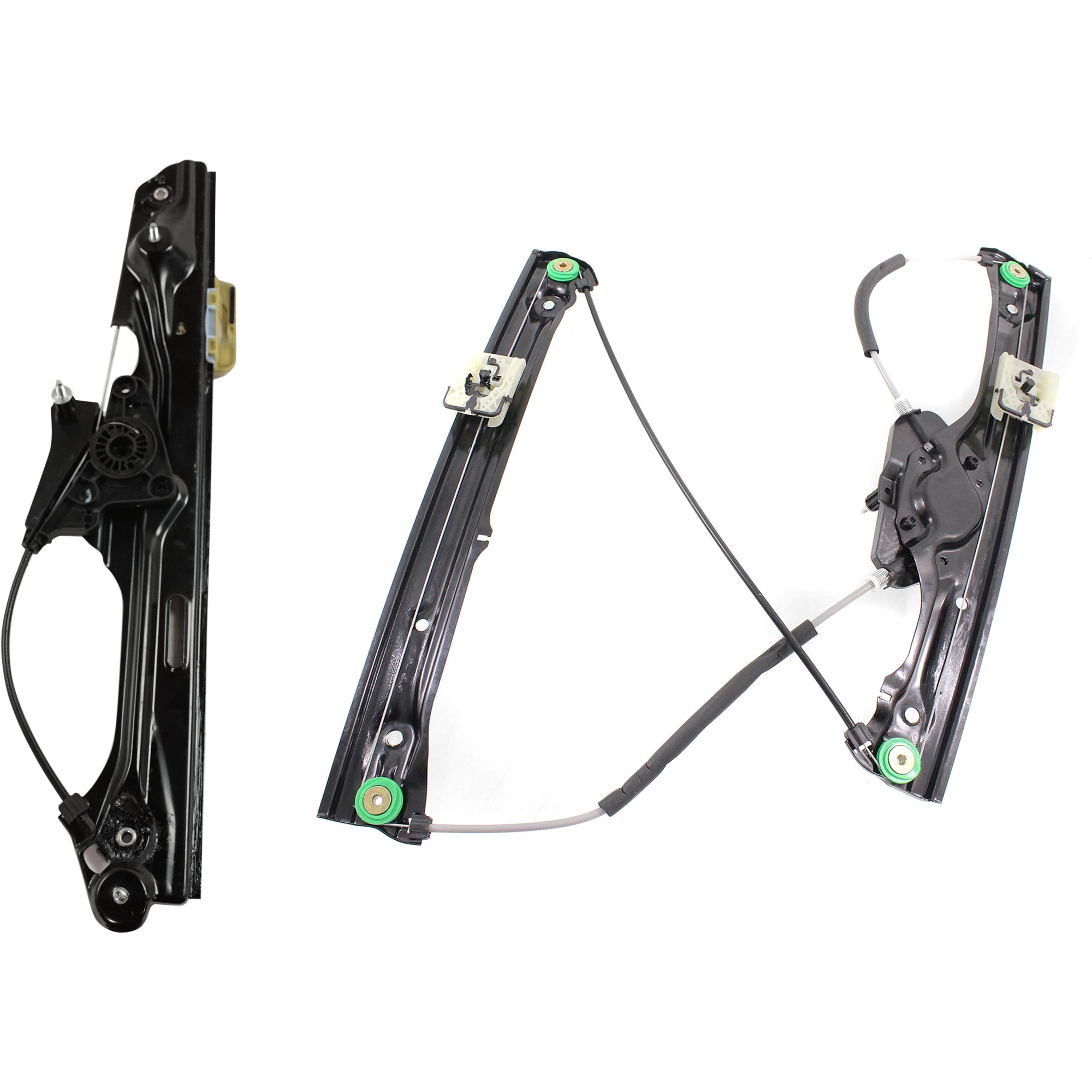 AM X3-14-17 FRONT AND REAR WINDOW REGULATOR LH Power w o Motor From 4-13 SKU SET REPB462926 Partslink BM1350121 BM1550122 OEM 51337355635-51357355639