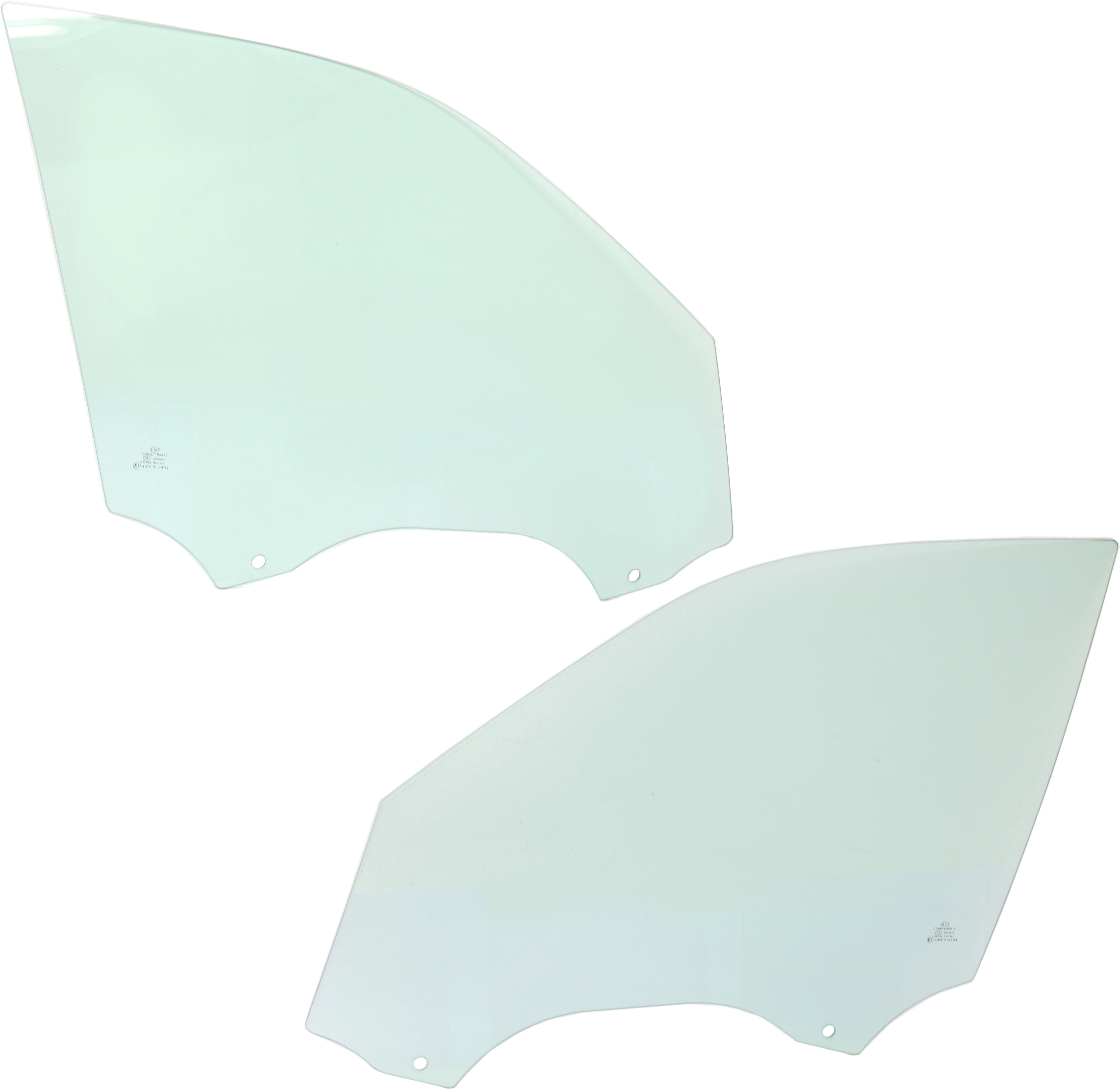 AM BMW X5-07-13 FRONT DOOR GLASS RH AND LH Green Tint SKU SET REPB480107 OEM 51337137014 FD23378GTNN 513371