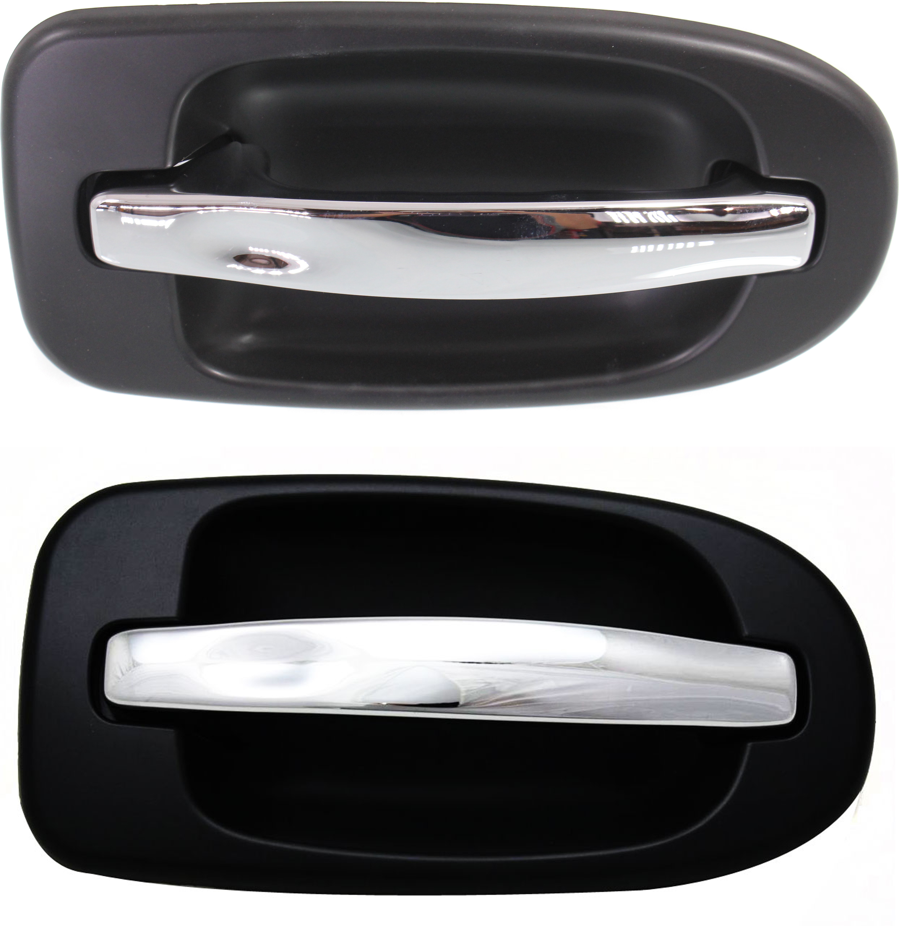 AM VENTURE 97-99 REAR EXTERIOR DOOR HANDLE RH AND LH Sliding Chrme Lvr+Primed Bzl w o Hole SKU SET REPB491313 Partslink GM1521125 GM1520125 OEM 10399451-19257099-10399450-192